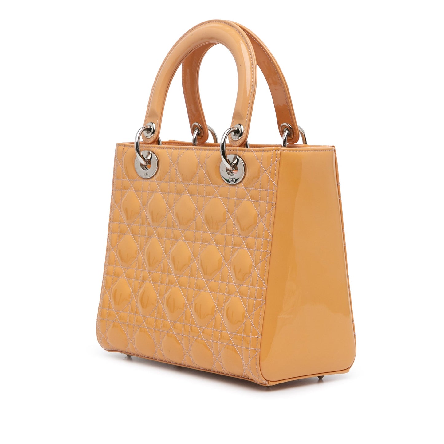 Medium Patent Cannage Lady Dior