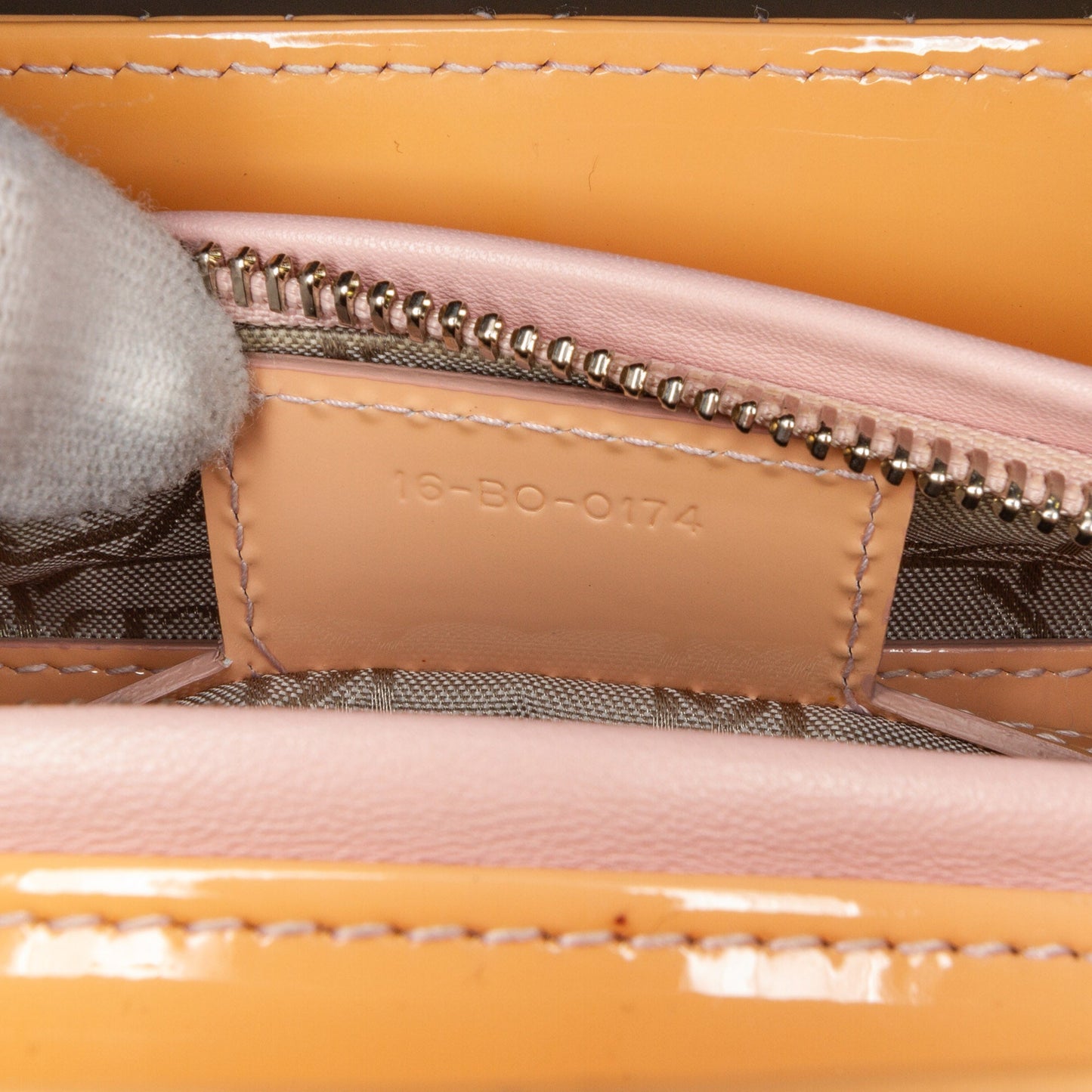 Medium Patent Cannage Lady Dior
