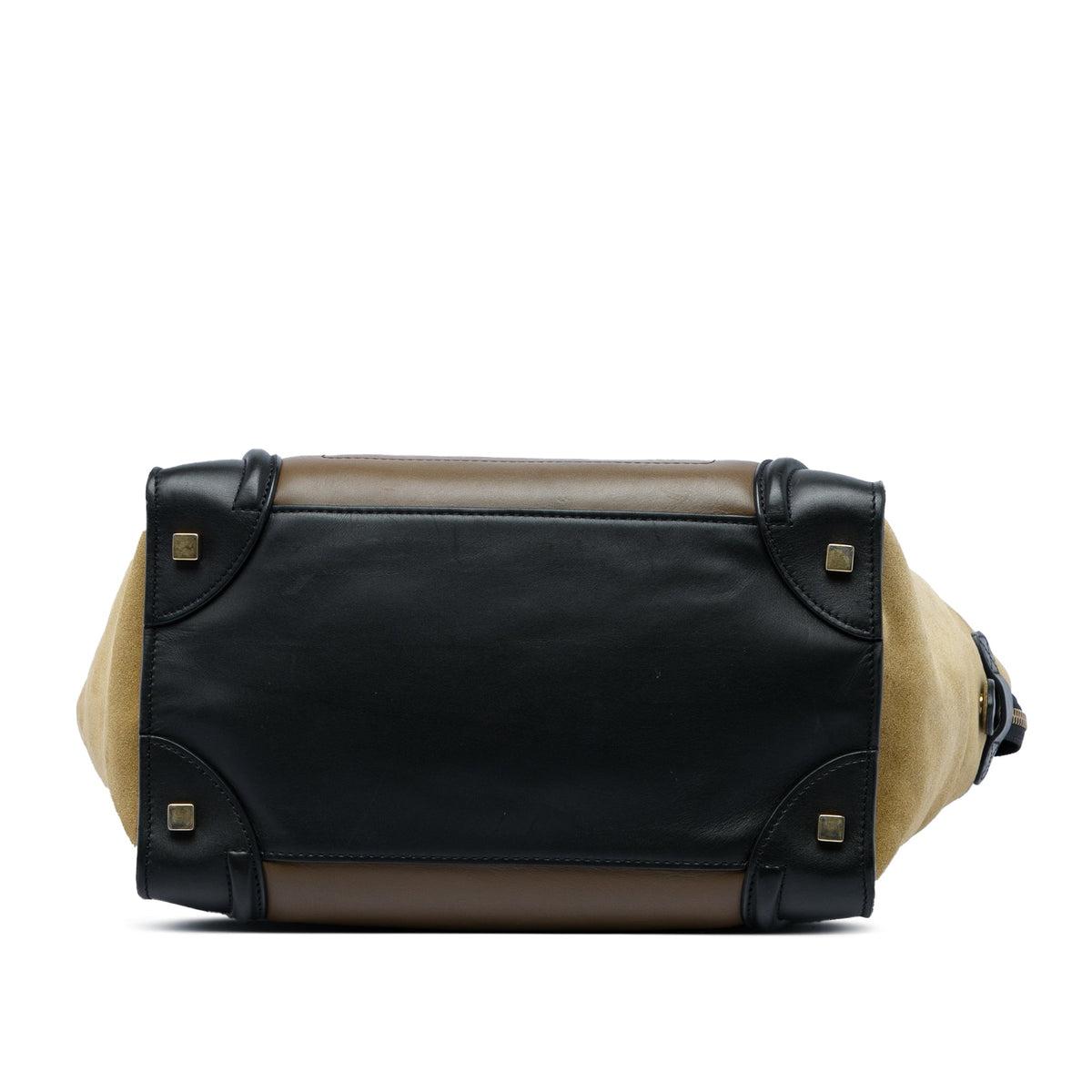 Celine Mini Tricolor Calfskin and Suede Luggage Tote