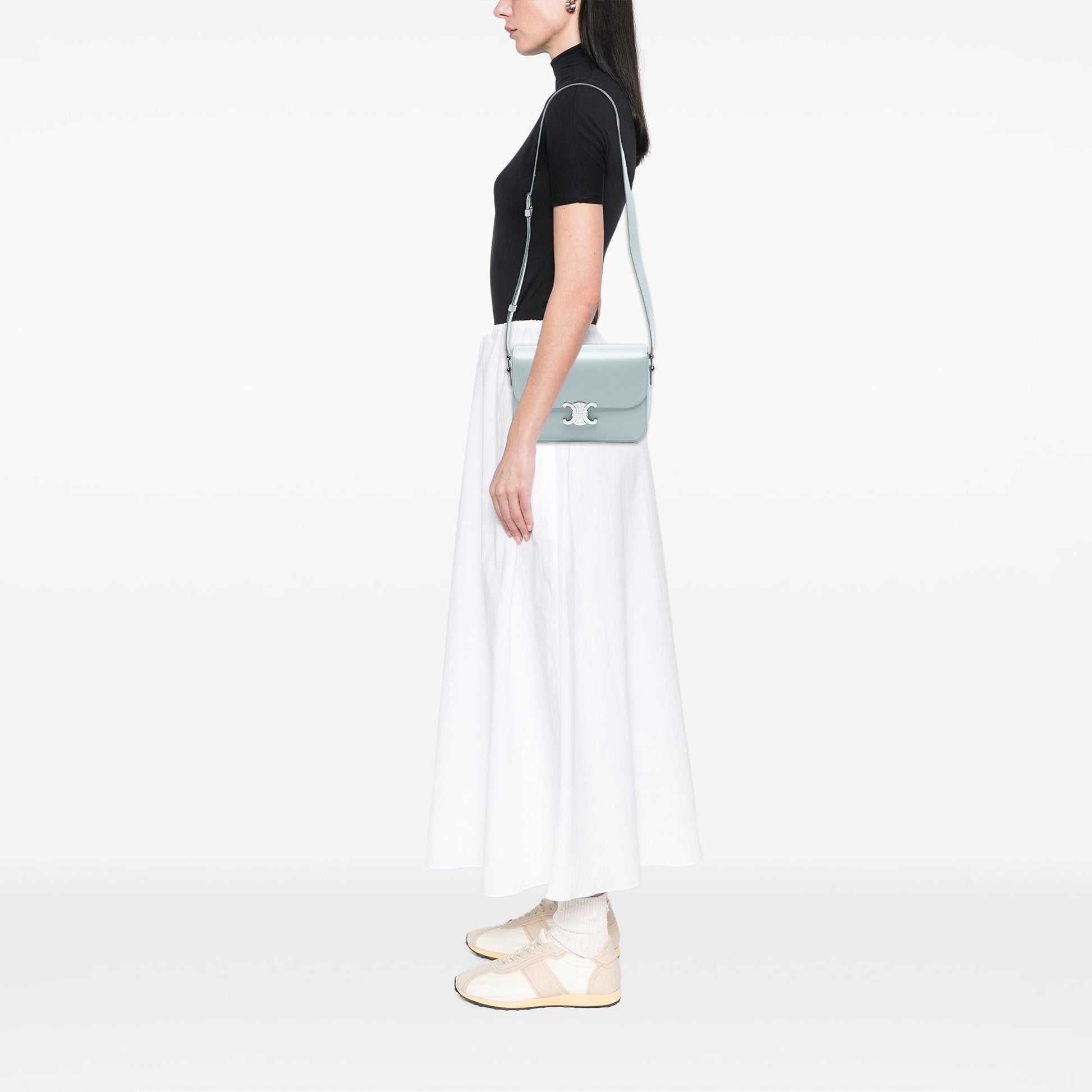 Celine Classique Shiny Calfskin Triomphe Crossbody