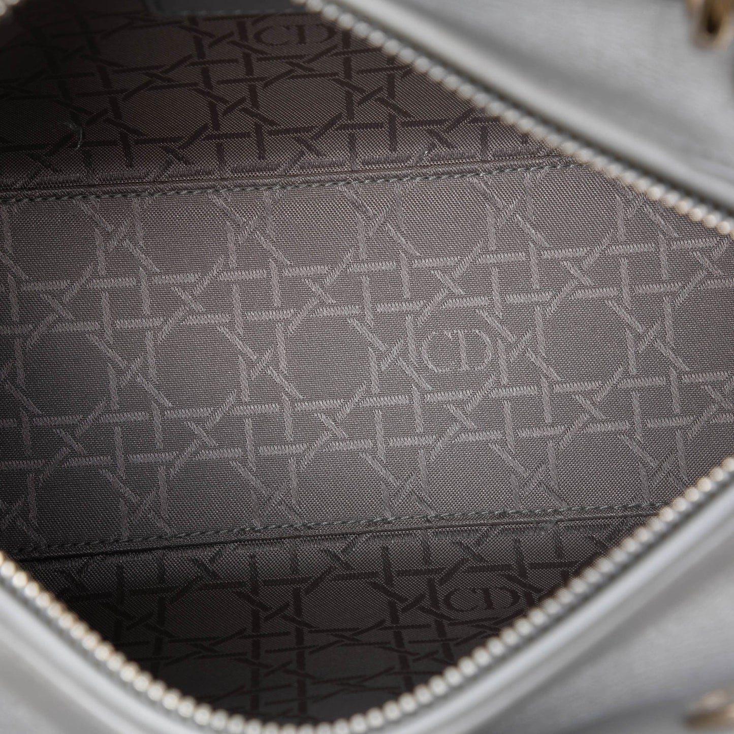 Dior Medium Pearlescent Lambskin Cannage Lady Dior