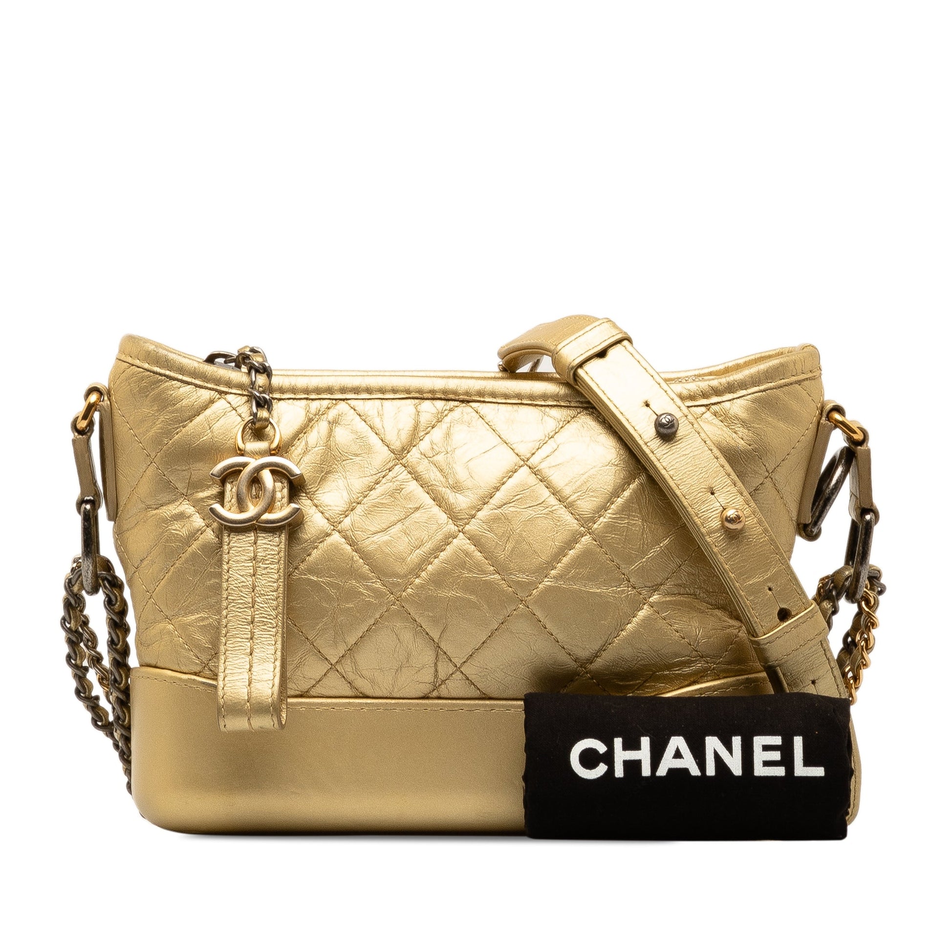 Chanel Small Metallic Lambskin Gabrielle Crossbody