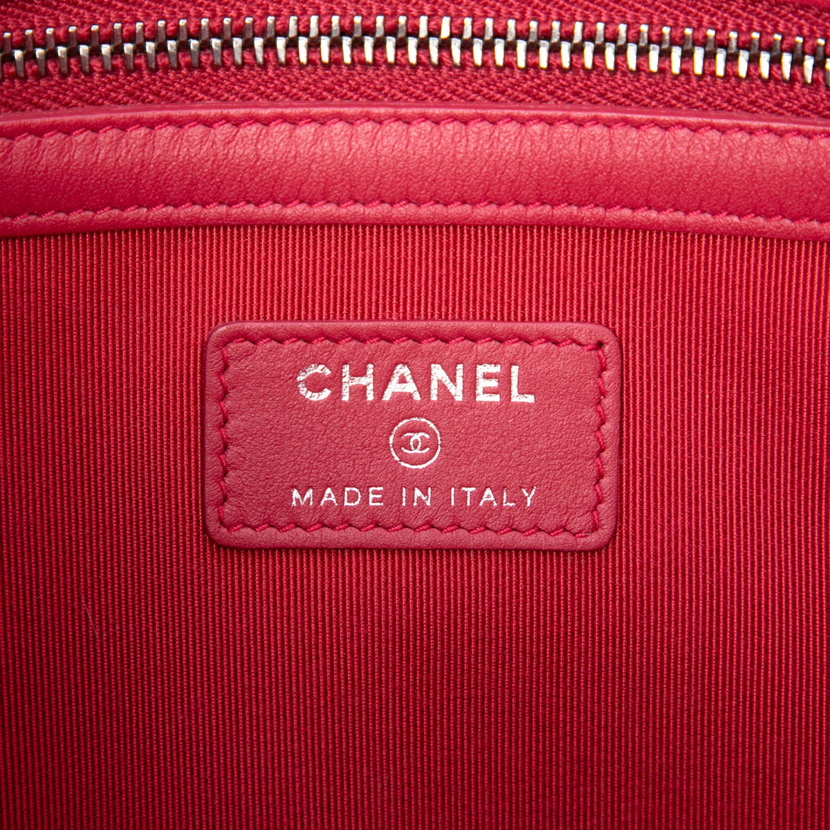 Chanel Medium Aged Calfskin Gabrielle O Case Clutch — Blue