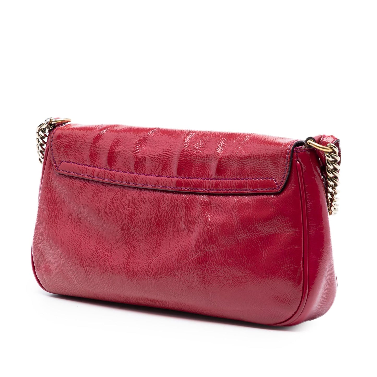 Medium Patent Soho Chain Flap Crossbody