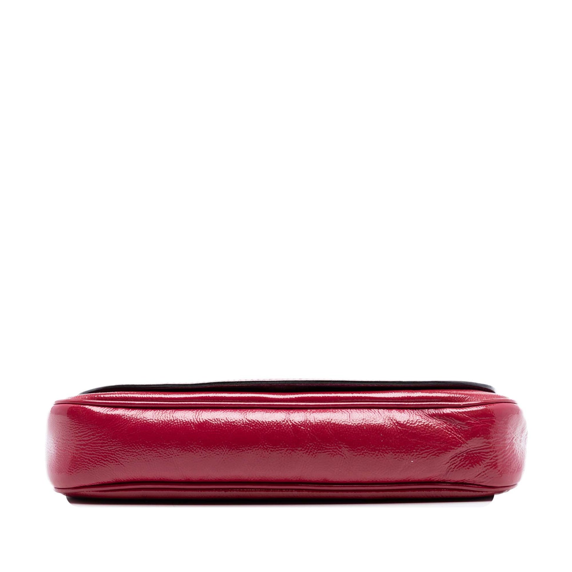 Medium Patent Soho Chain Flap Crossbody