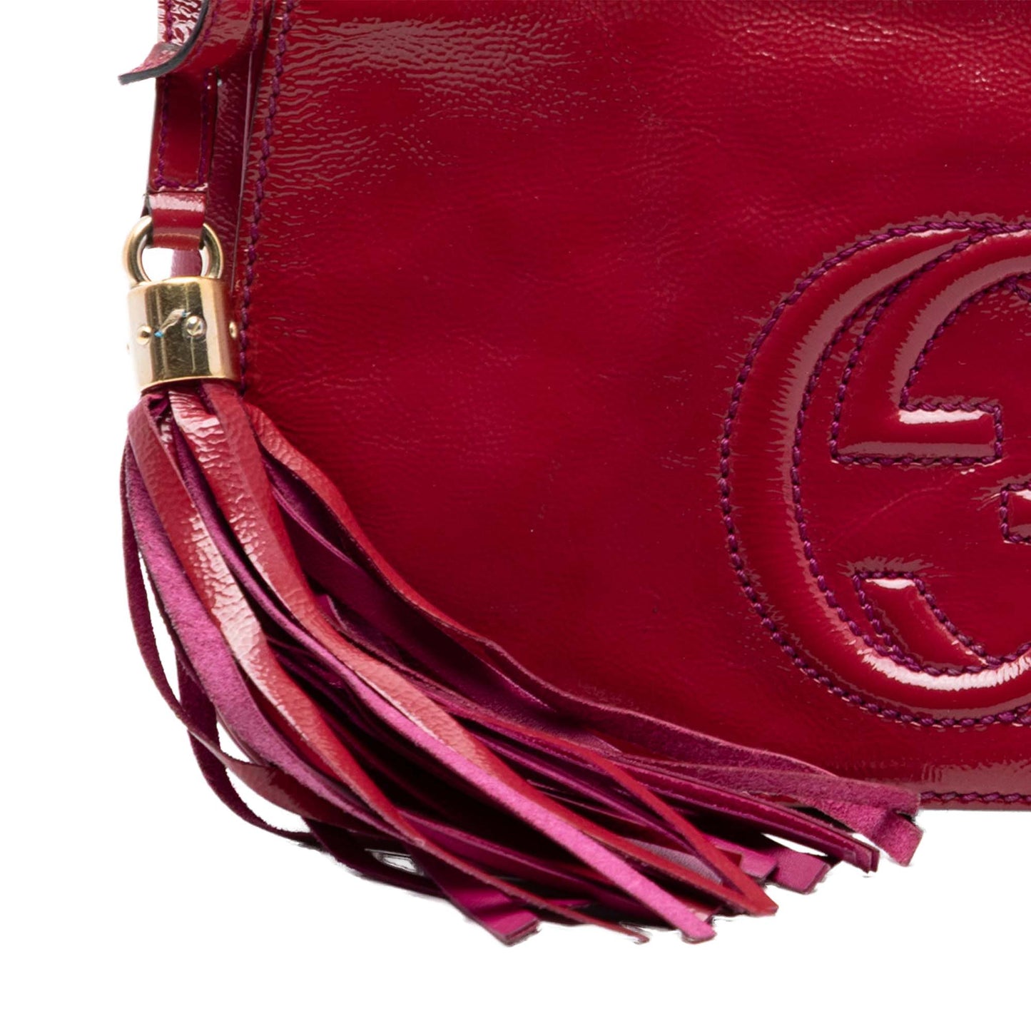 Medium Patent Soho Chain Flap Crossbody