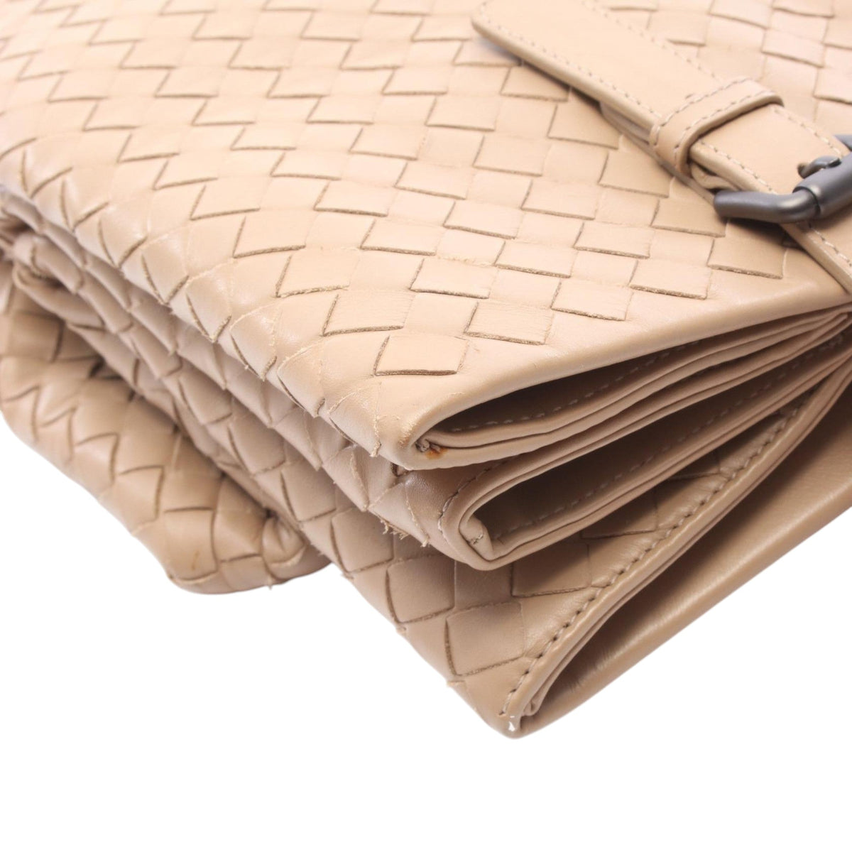 Bottega Veneta Medium Nappa Intrecciato Roma Tote — Beige