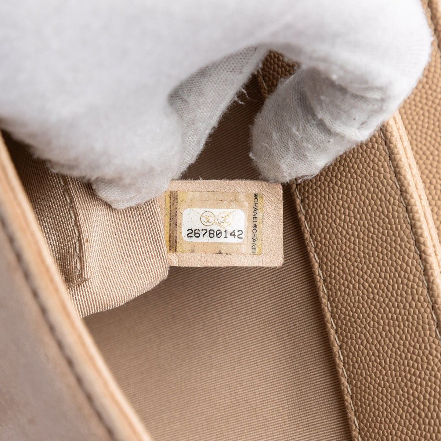 Chanel CC Stitched Caviar and Suede Lady Coco Flap