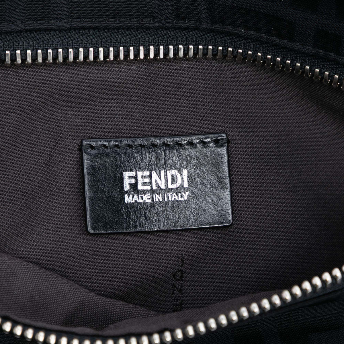 Fendi Zucca Canvas Double Pocket Belt Bag