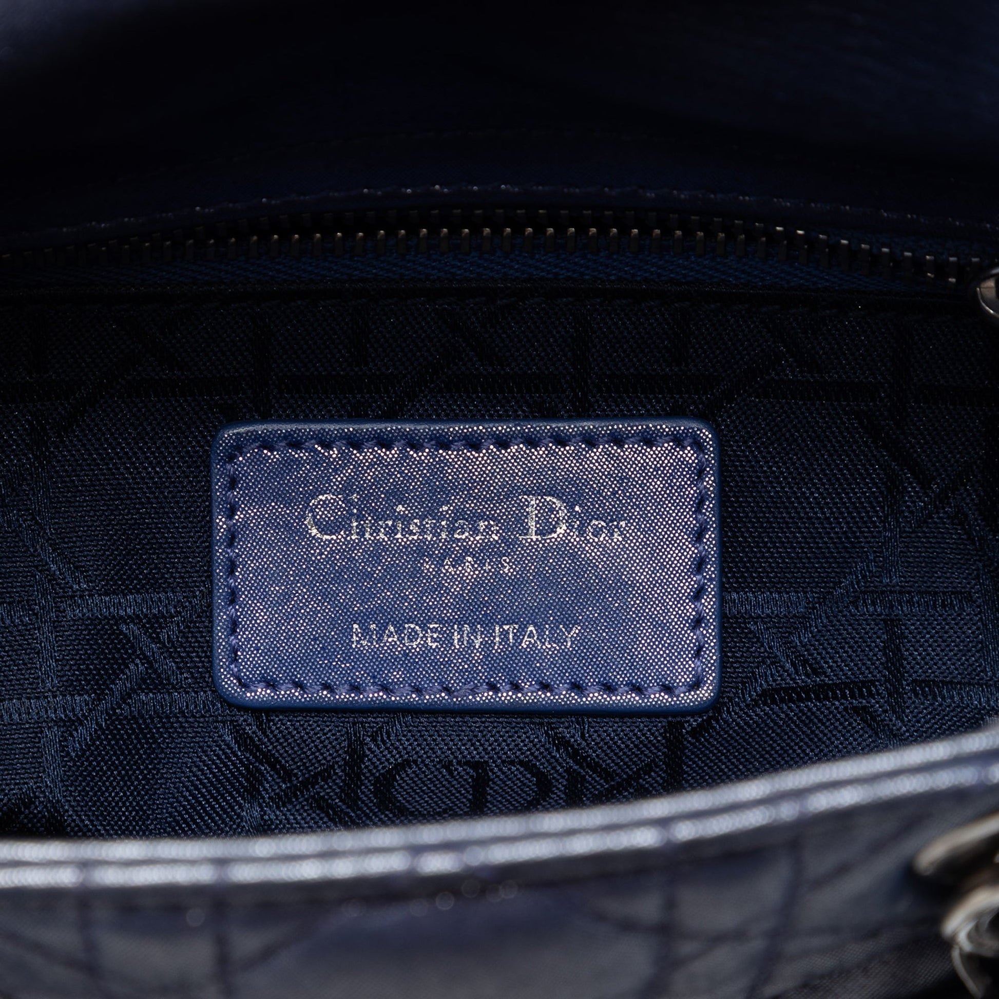 Dior Mini Iridescent Lambskin Cannage Lady Dior