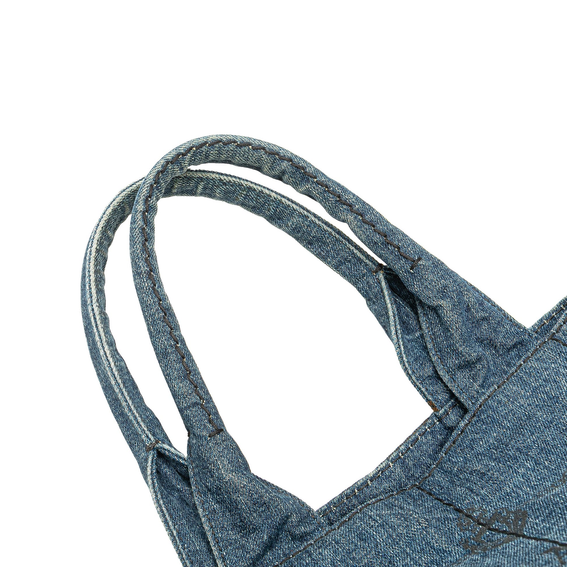 Prada Denim Canapa Logo Satchel