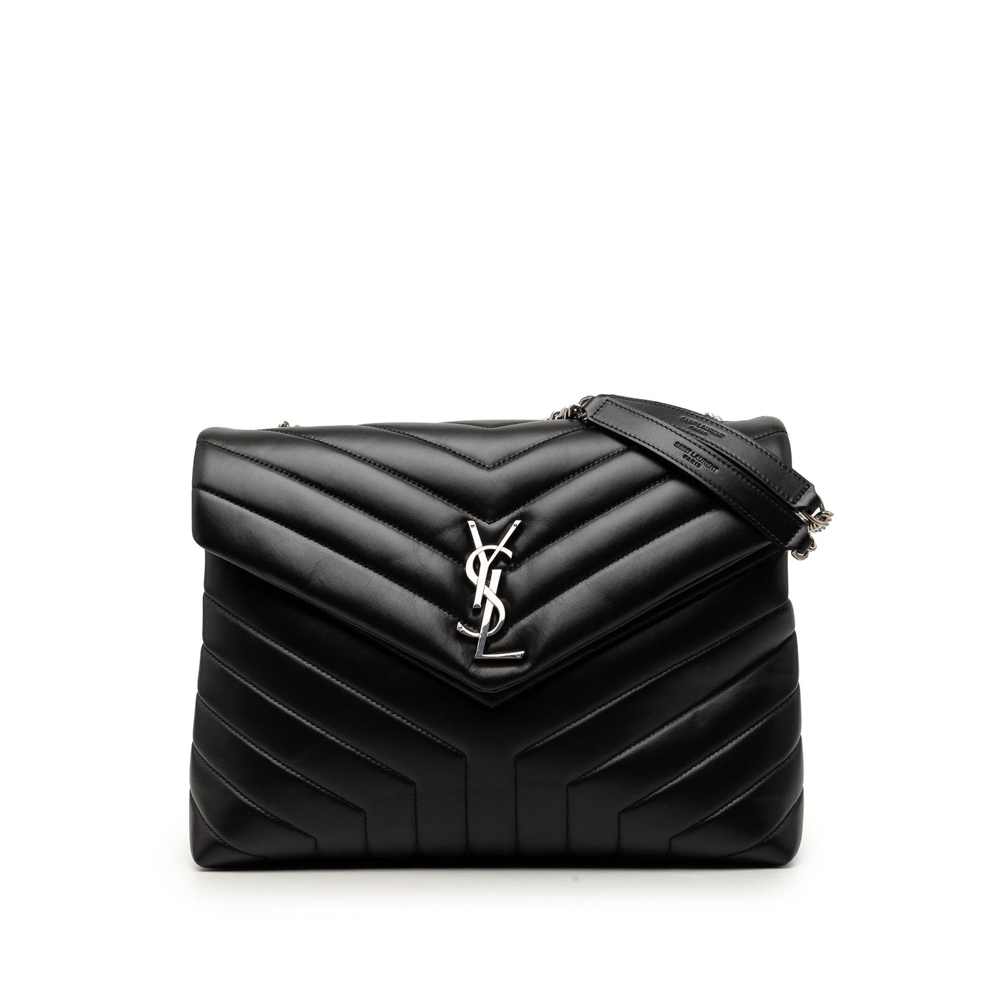Saint Laurent Medium Matelasse Calfskin Monogram LouLou Shoulder Bag