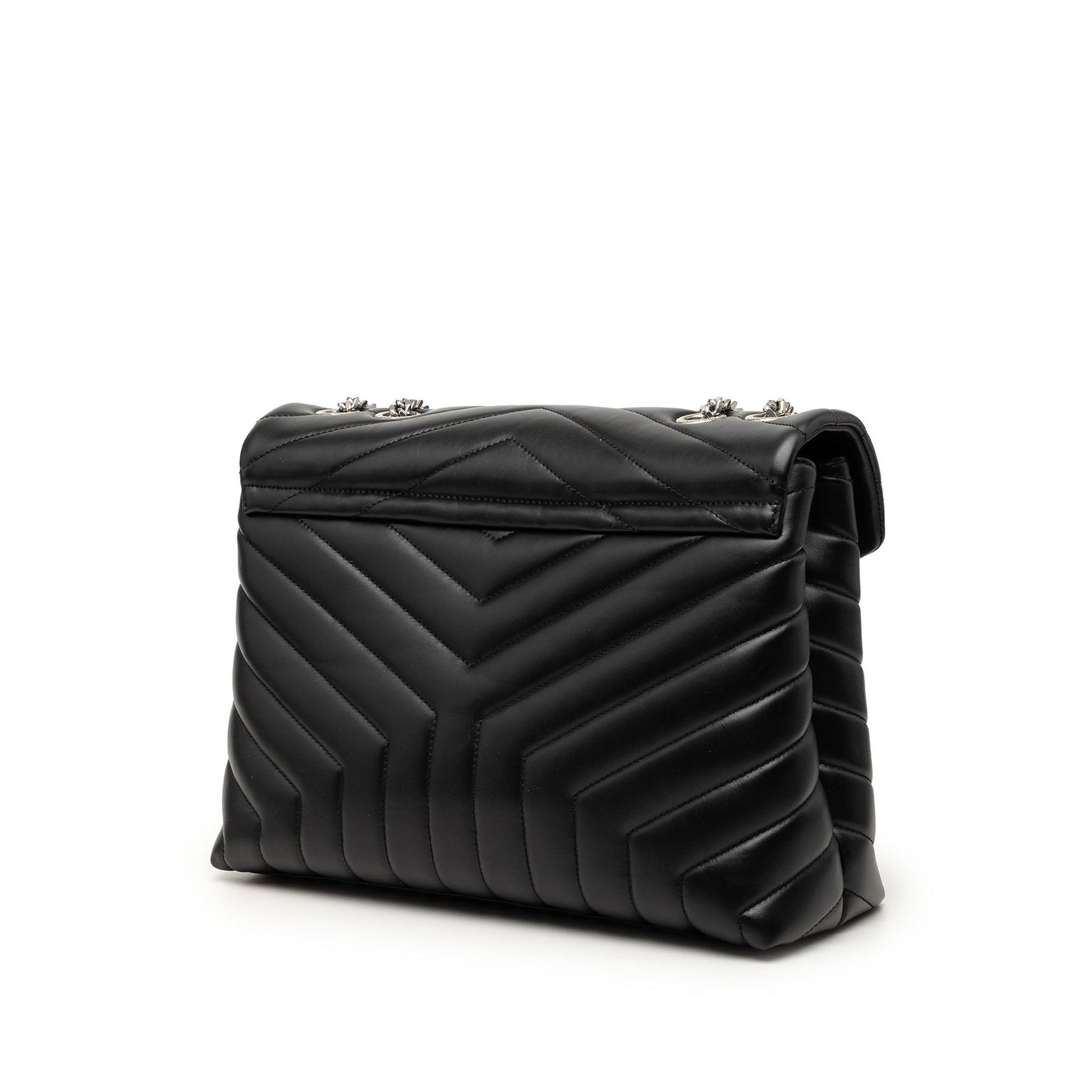 Saint Laurent Medium Matelasse Calfskin Monogram LouLou Shoulder Bag