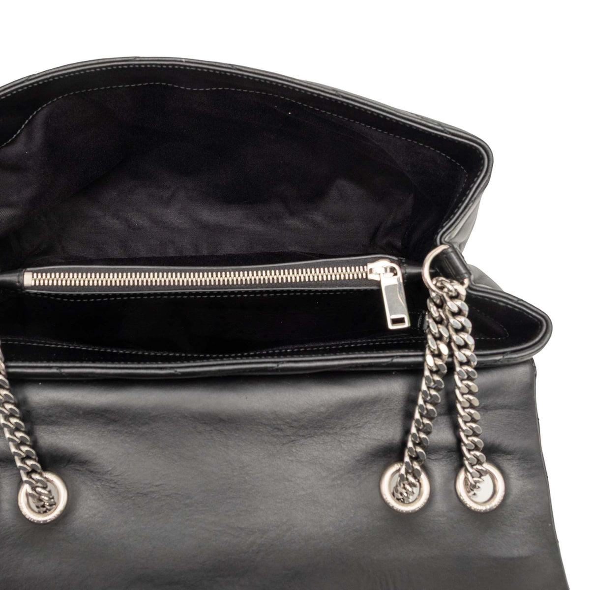 Saint Laurent Medium Matelasse Calfskin Monogram LouLou Shoulder Bag