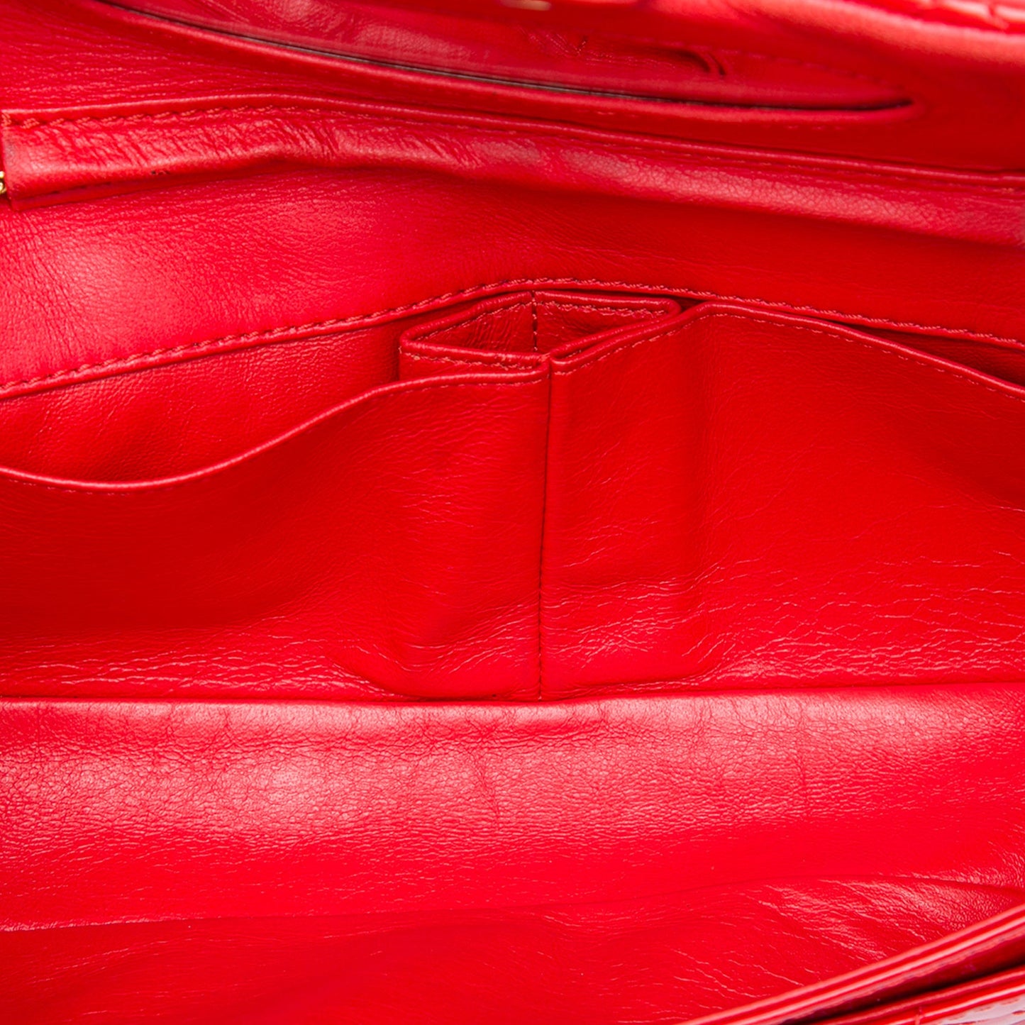 Chanel Quilted Patent Reissue 2.55 East West Flap Clutch with Chain