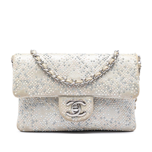 Chanel Mini Suede Beaded Mineral Nights Flap
