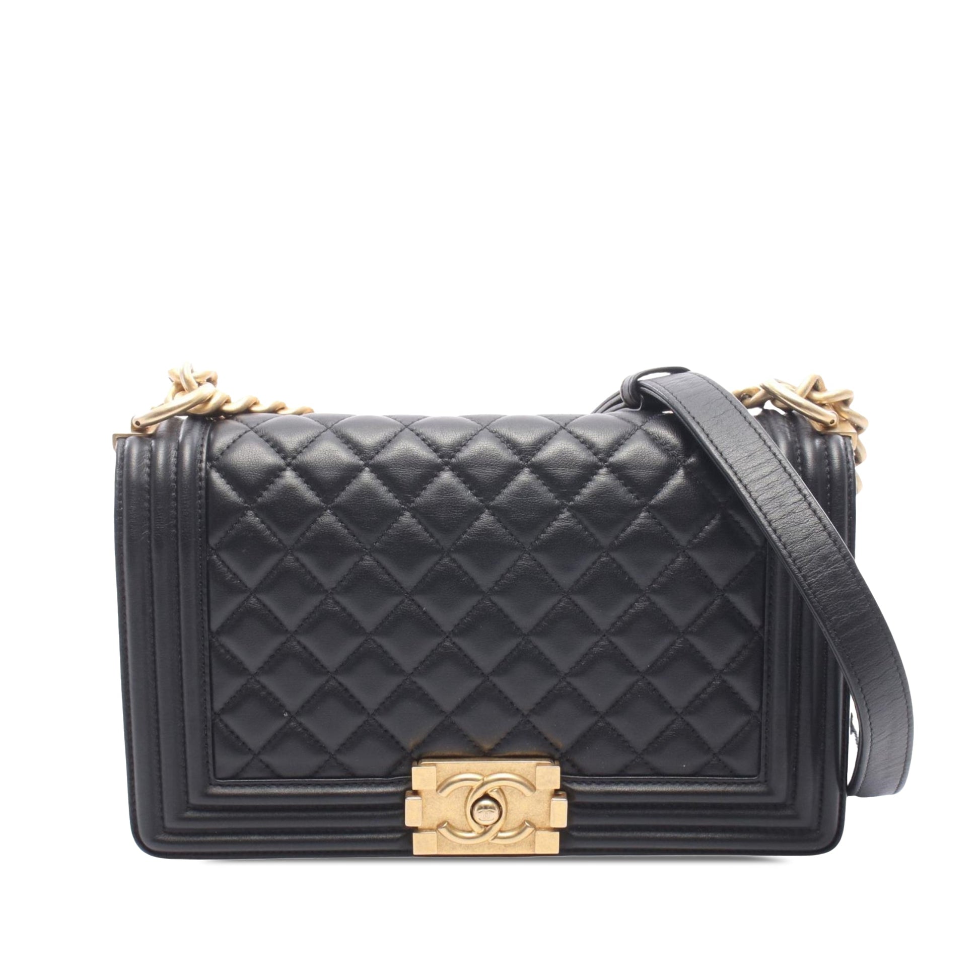 Chanel Medium Quilted Lambskin Boy Flap