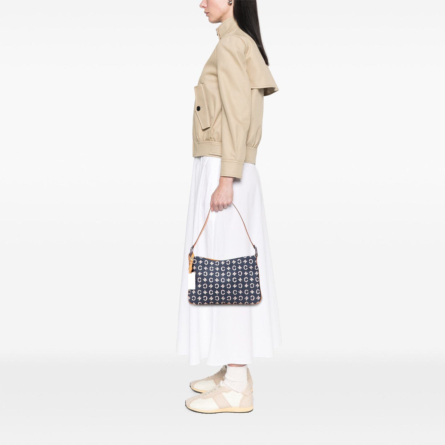 Celine C Macadam Denim Shoulder Bag