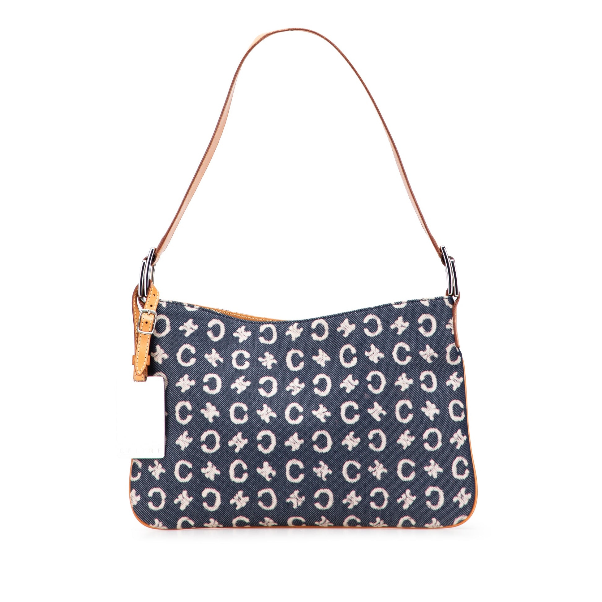 Celine C Macadam Denim Shoulder Bag