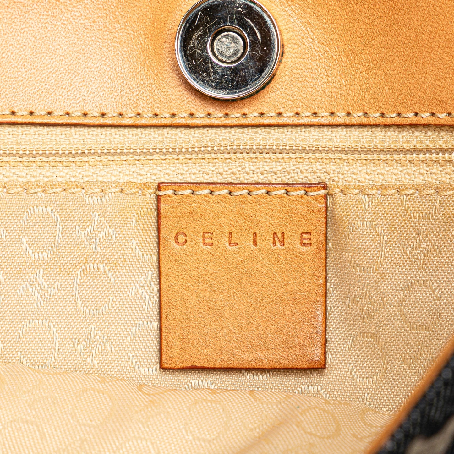 Celine C Macadam Denim Shoulder Bag