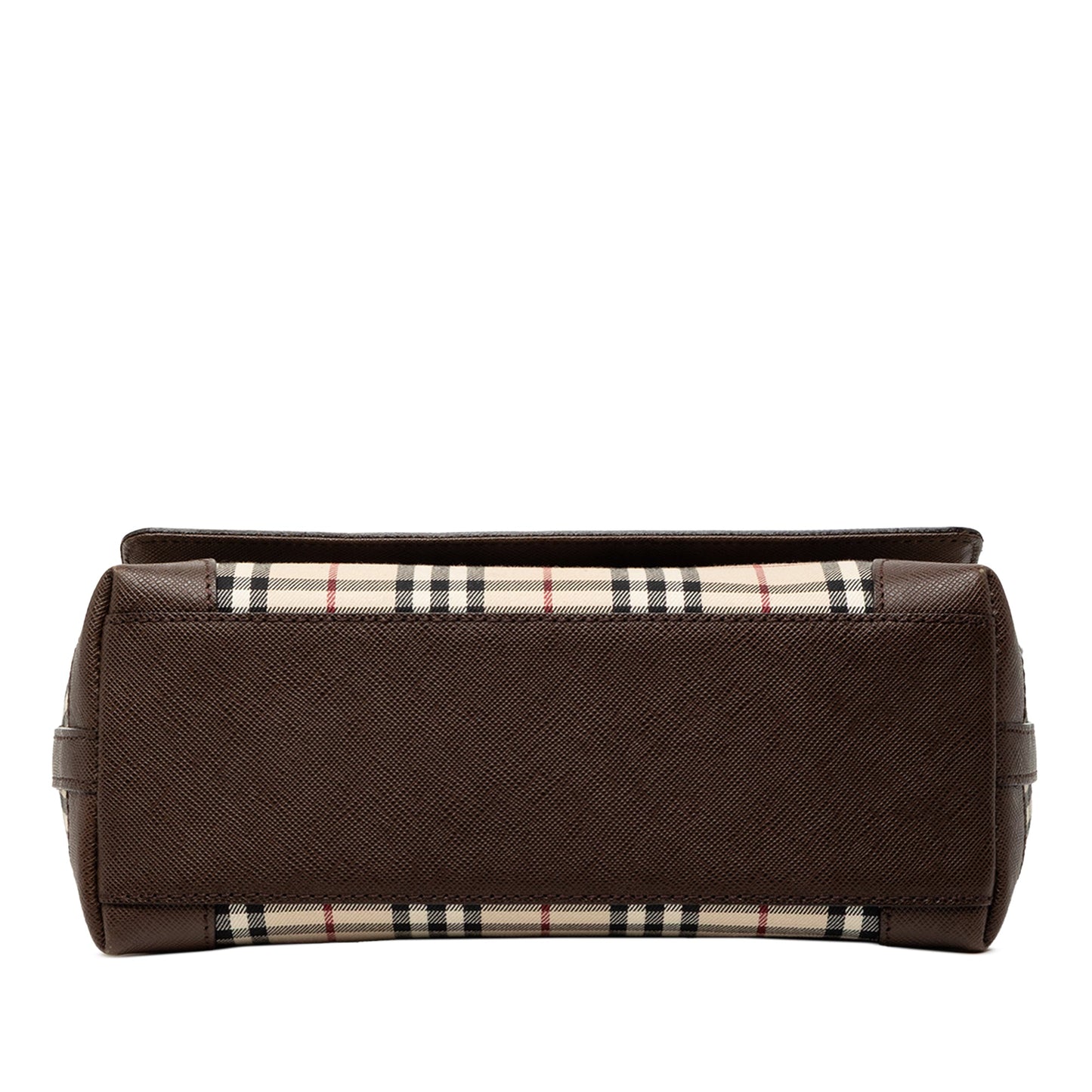 Burberry House Check Canvas Flap Crossbody