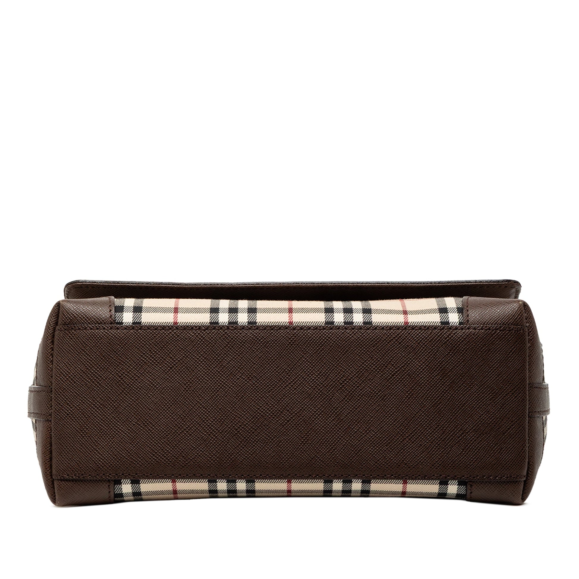 Burberry House Check Canvas Flap Crossbody