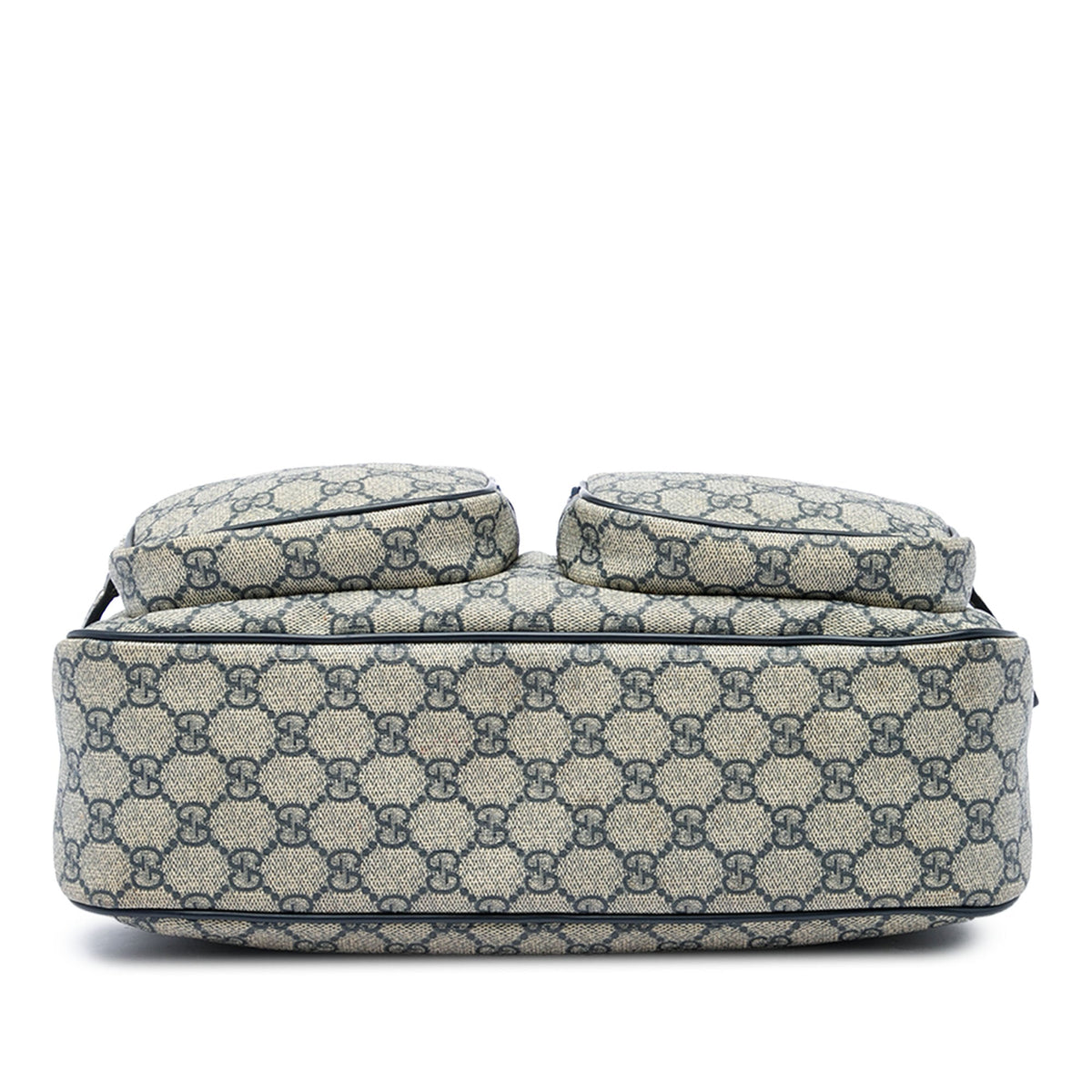 Gucci GG Supreme Double Pocket Crossbody — Beige