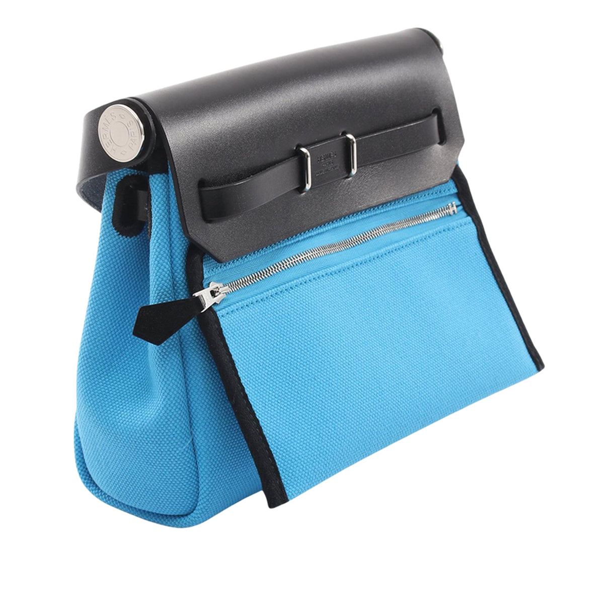 Hermès Military Toile and Vache Hunter Herbag Zip 20