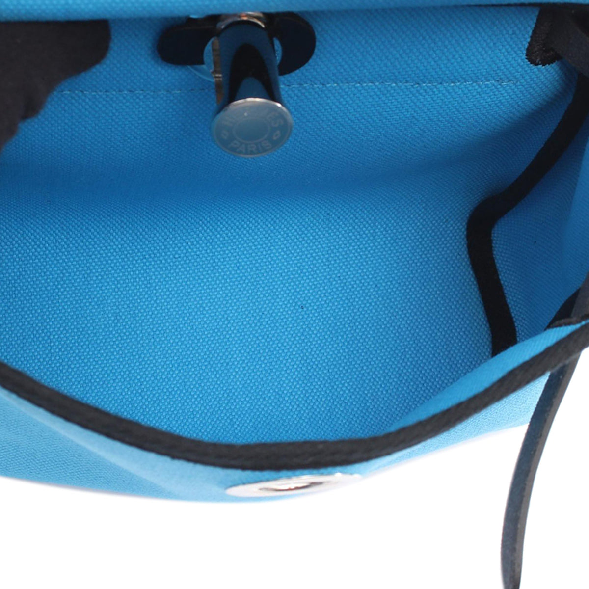 Hermès Military Toile and Vache Hunter Herbag Zip 20
