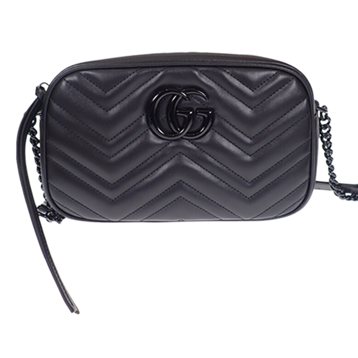 Gucci Mini GG Marmont Matelasse Leather Monochrome Crossbody