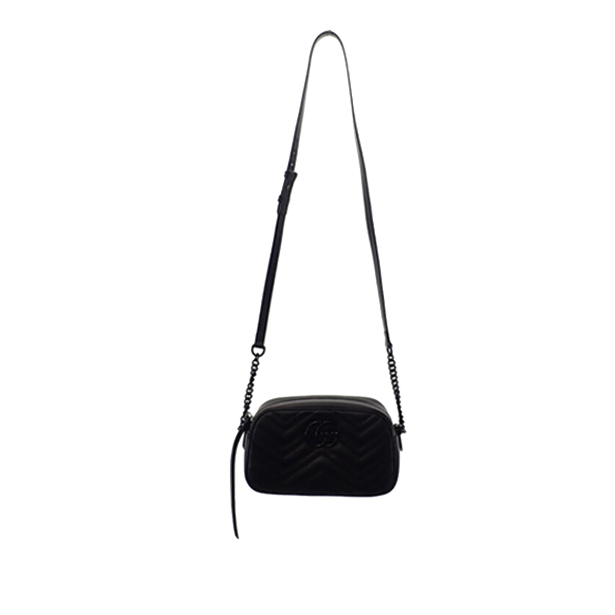 Gucci Mini GG Marmont Matelasse Leather Monochrome Crossbody