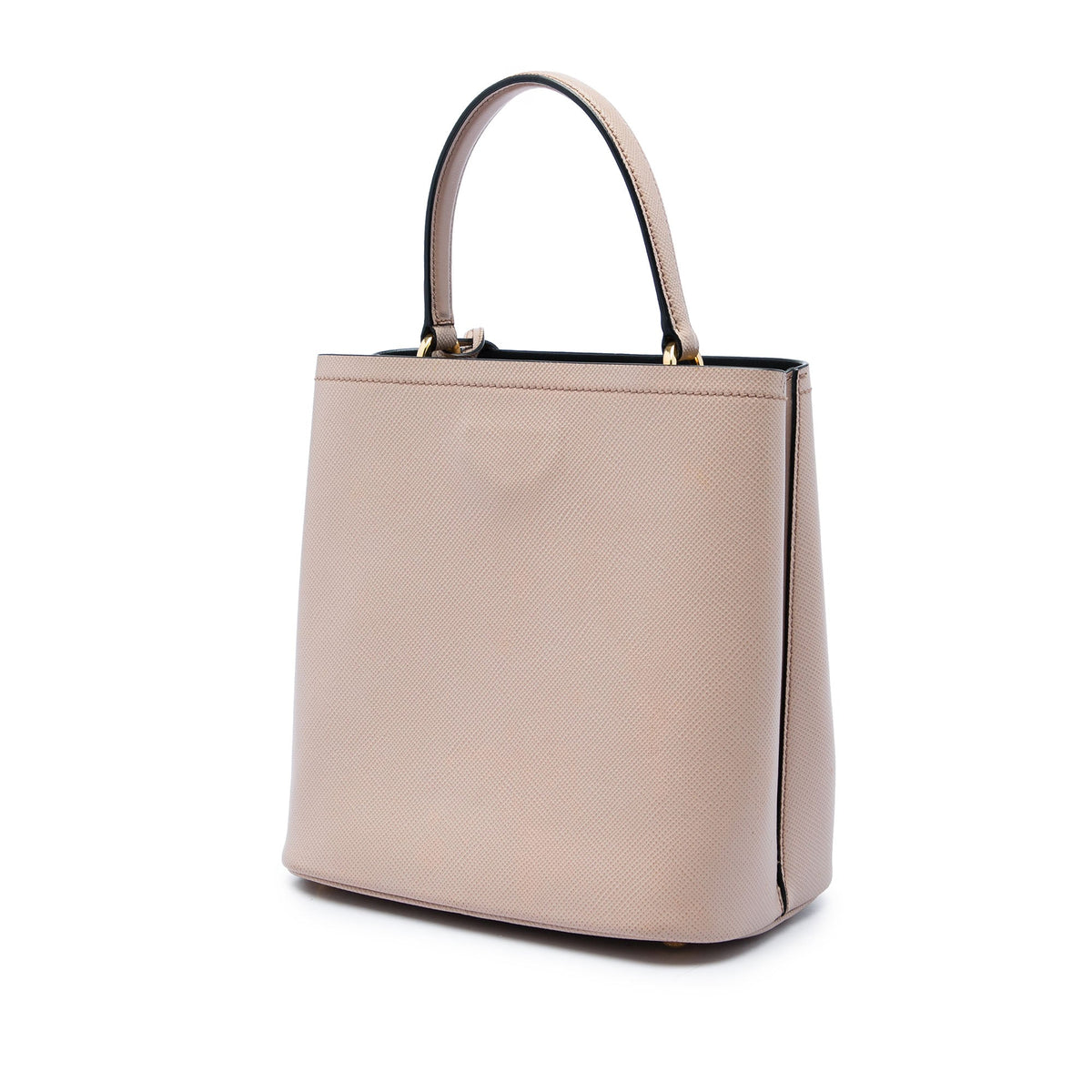 Prada Medium Saffiano Cuir Panier Satchel — Brown