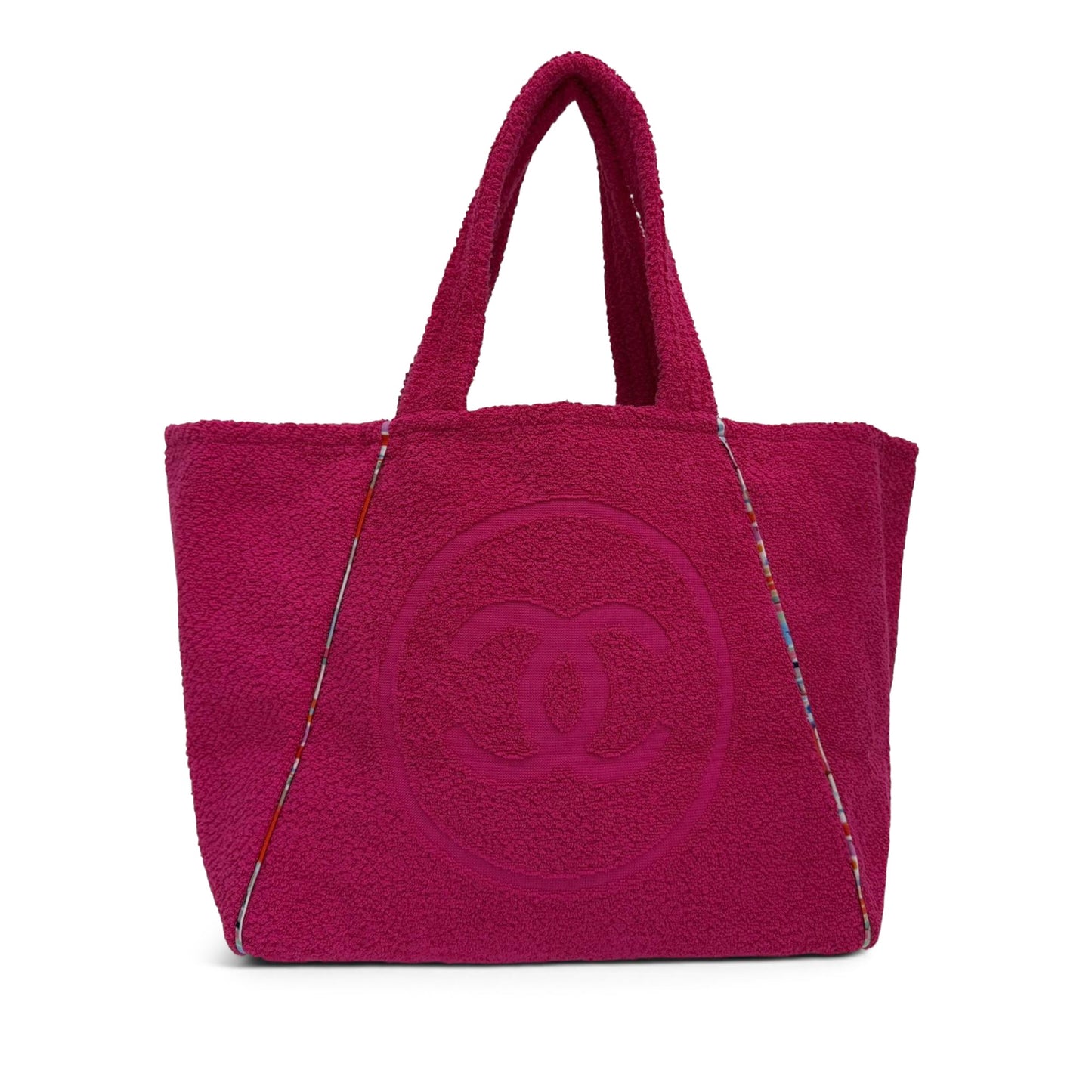 Chanel CC Terry Cloth Reversible Beach Tote
