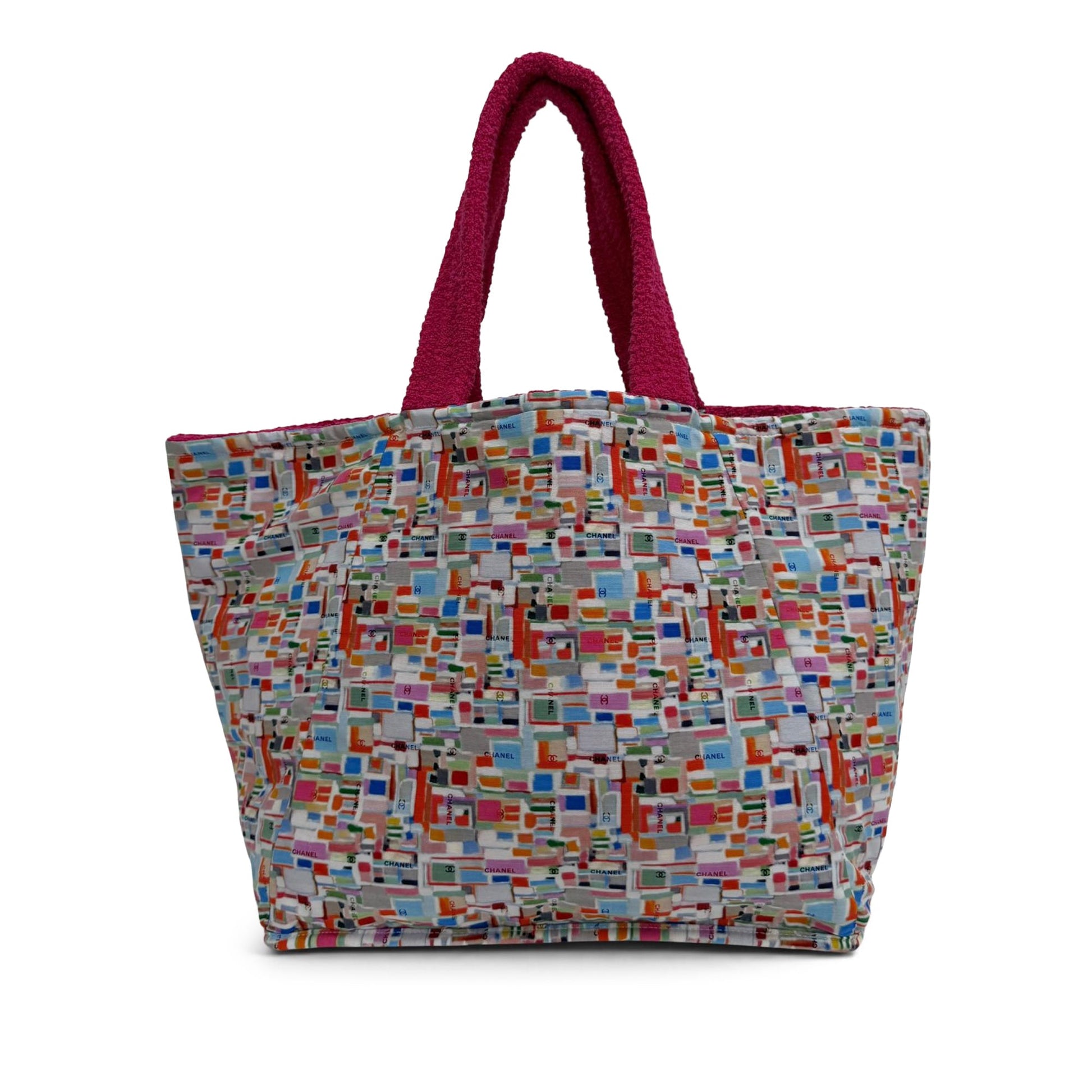 Chanel CC Terry Cloth Reversible Beach Tote