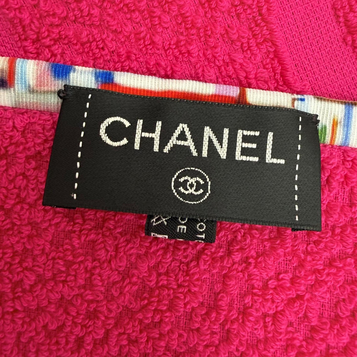 Chanel CC Terry Cloth Reversible Beach Tote