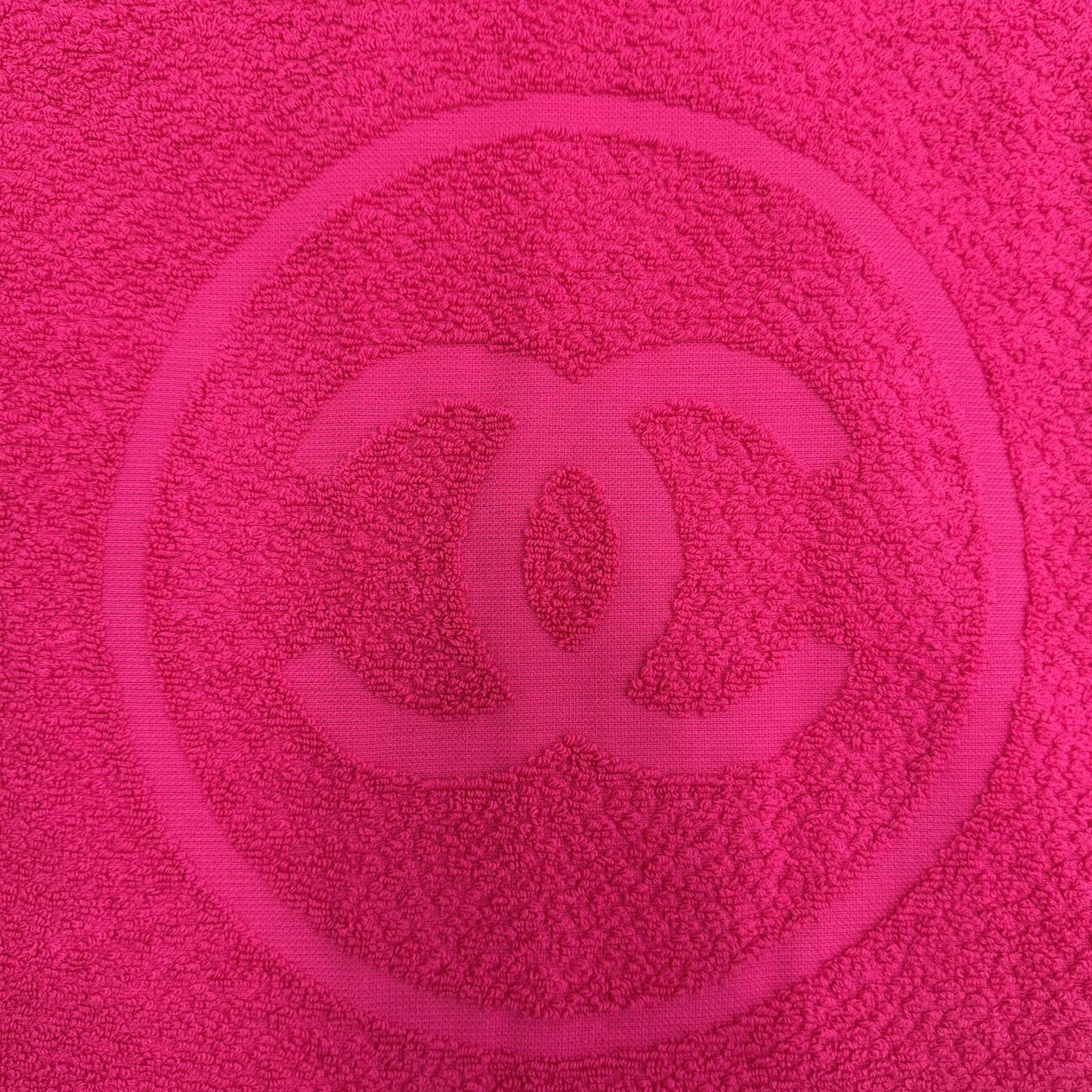 Chanel CC Terry Cloth Reversible Beach Tote