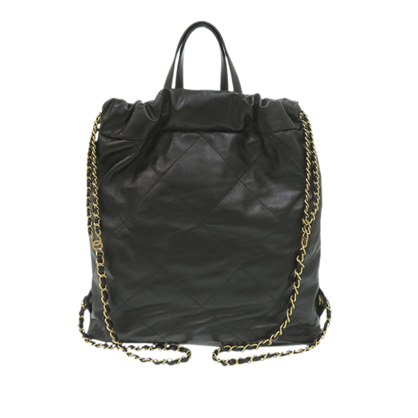 Chanel Large Quilted Shiny Calfskin 22 Backpack