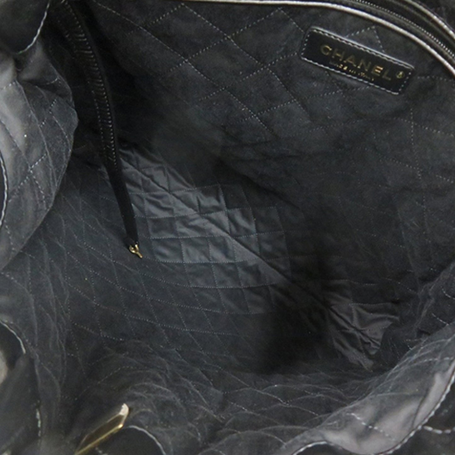 Chanel Large Quilted Shiny Calfskin 22 Backpack