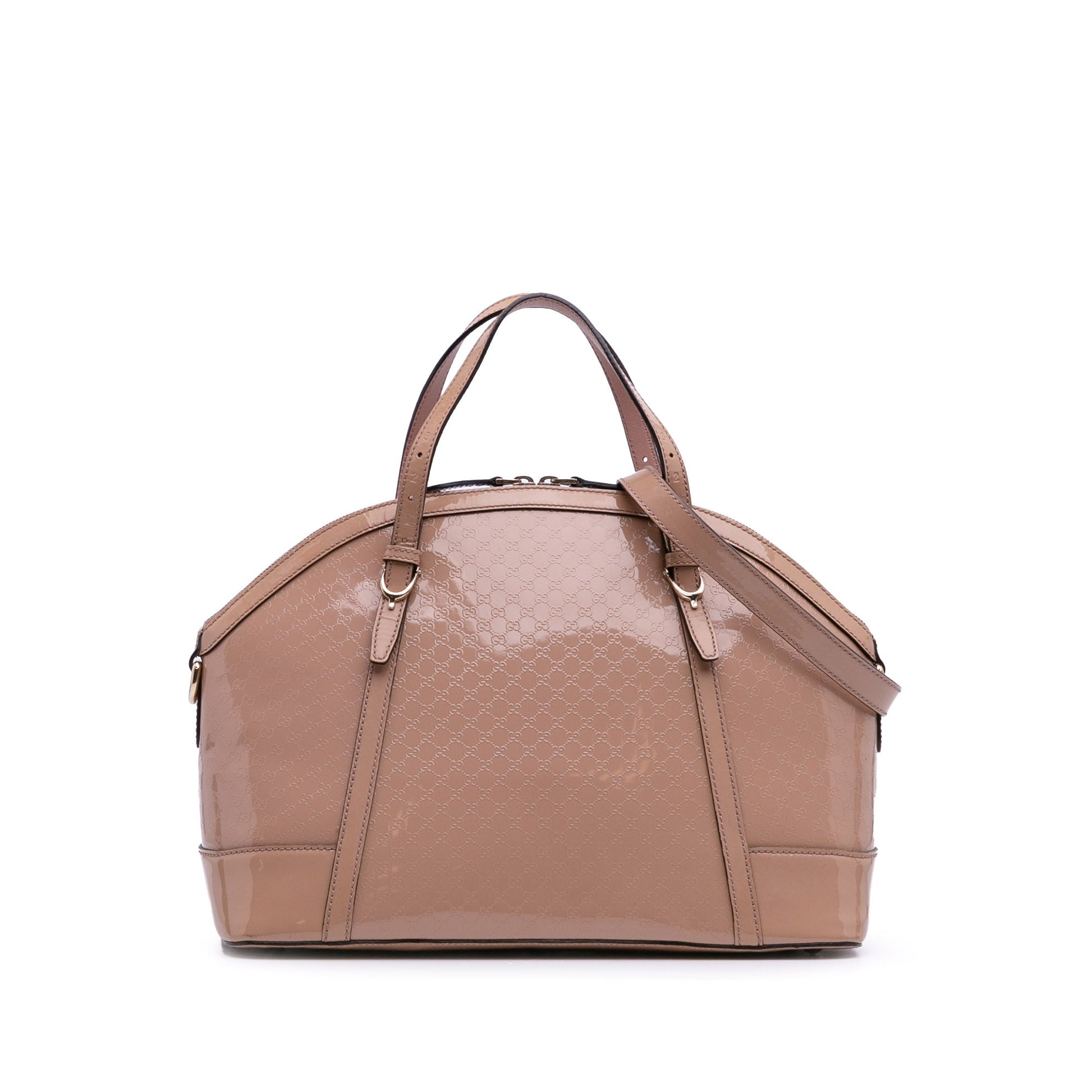 Gucci Large Microguccissima Patent Nice Dome Satchel