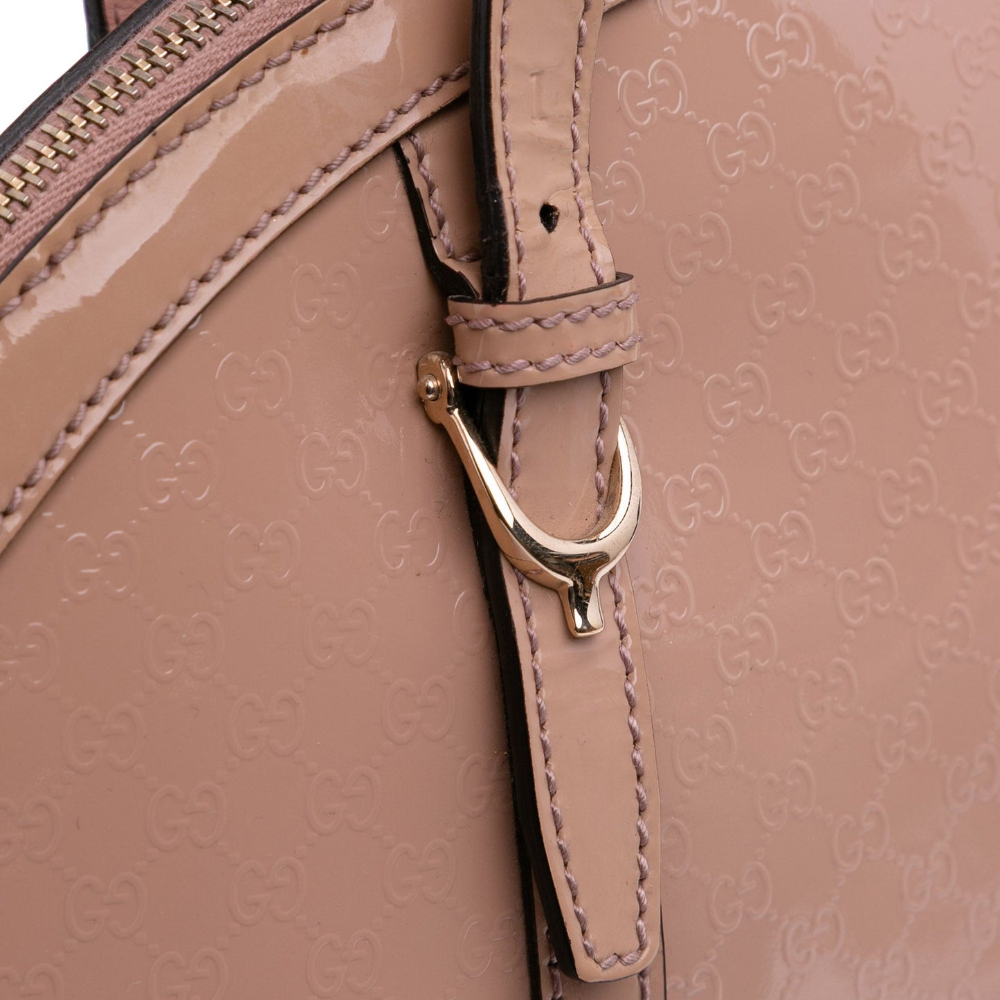 Gucci Large Microguccissima Patent Nice Dome Satchel