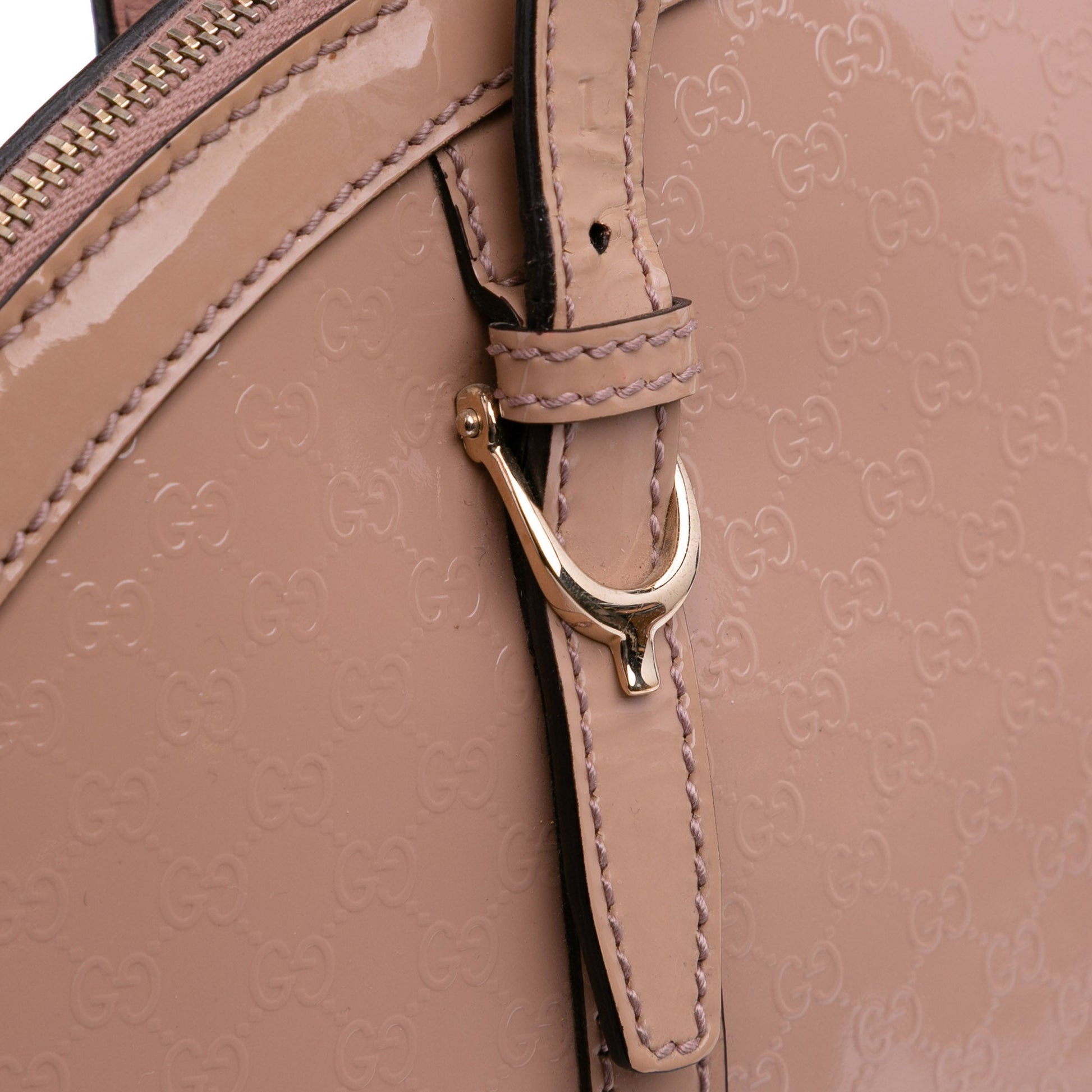 Gucci Large Microguccissima Patent Nice Dome Satchel