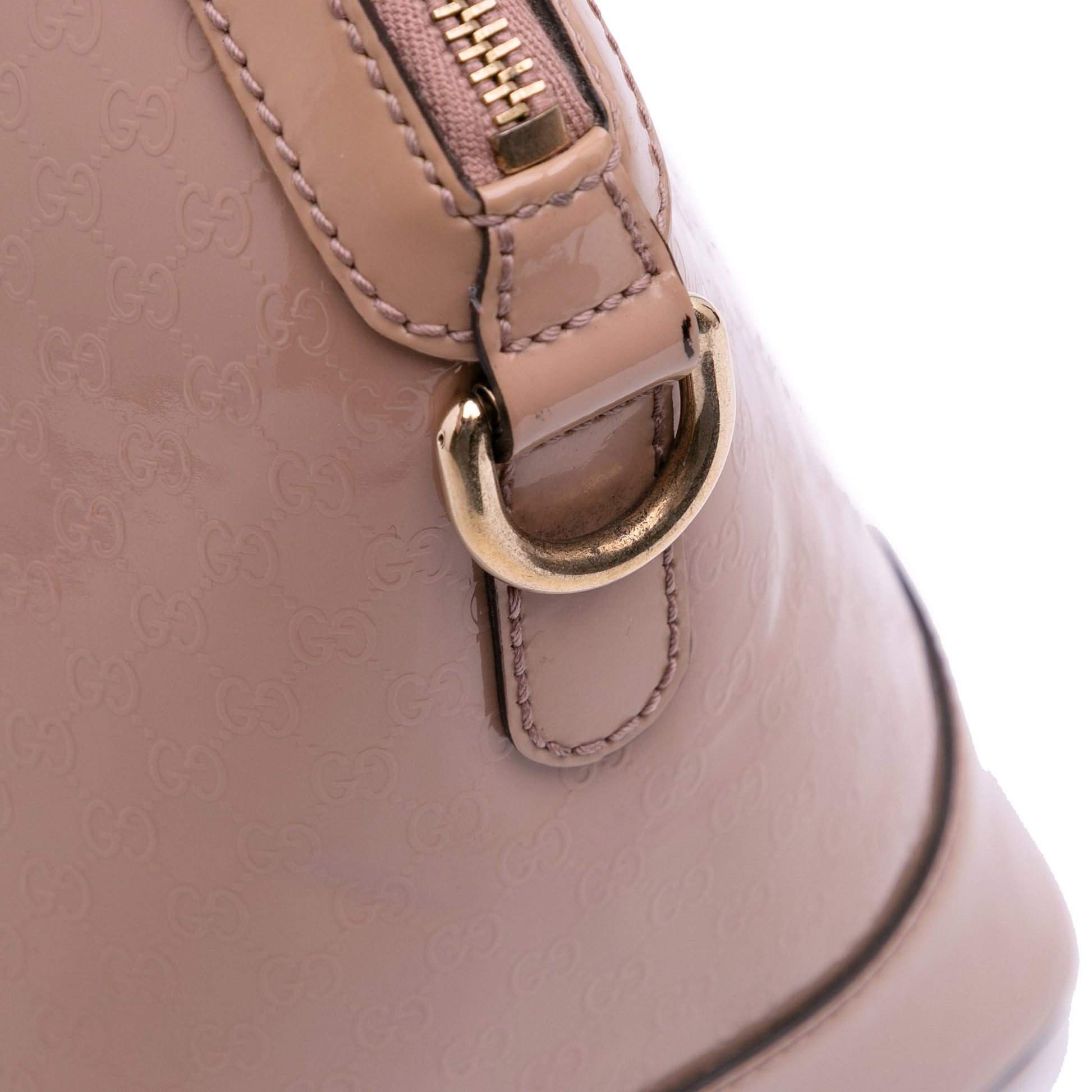 Gucci Large Microguccissima Patent Nice Dome Satchel