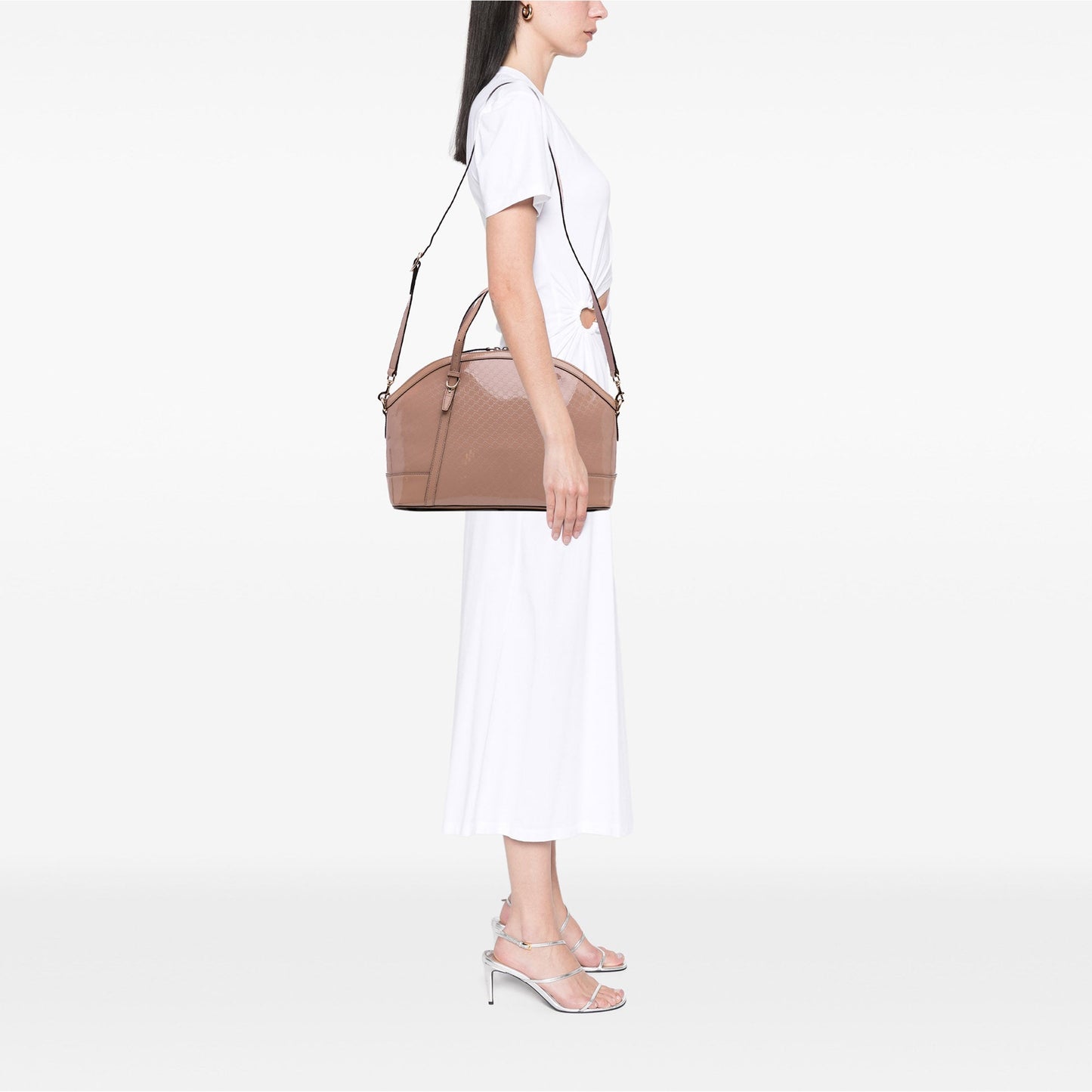 Gucci Large Microguccissima Patent Nice Dome Satchel