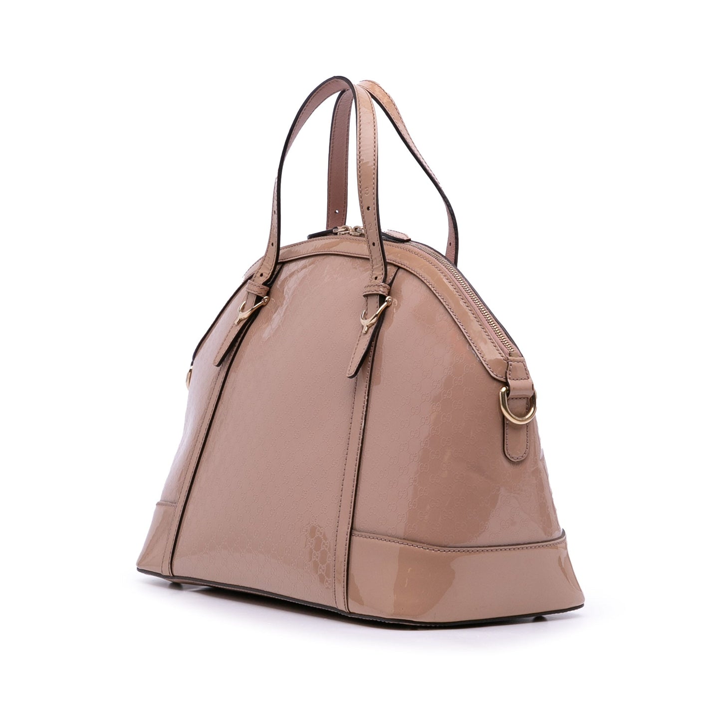 Gucci Large Microguccissima Patent Nice Dome Satchel
