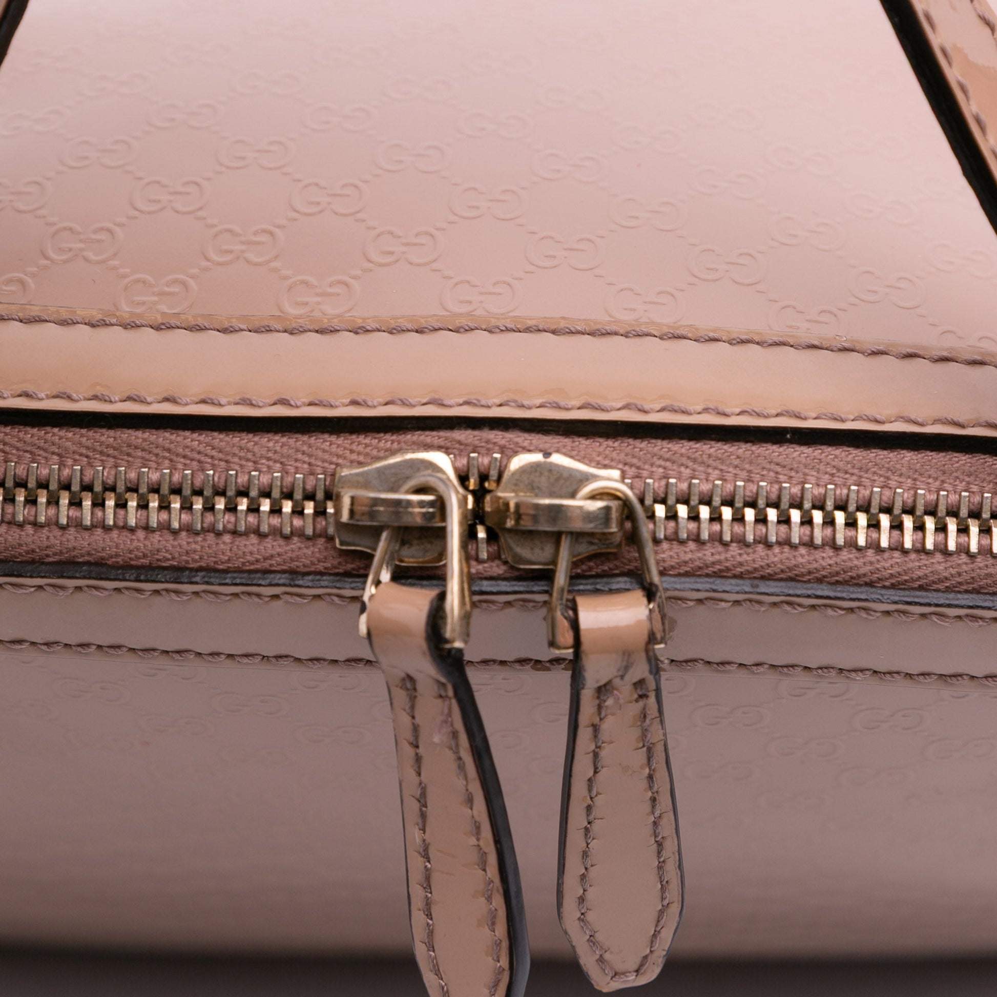 Gucci Large Microguccissima Patent Nice Dome Satchel