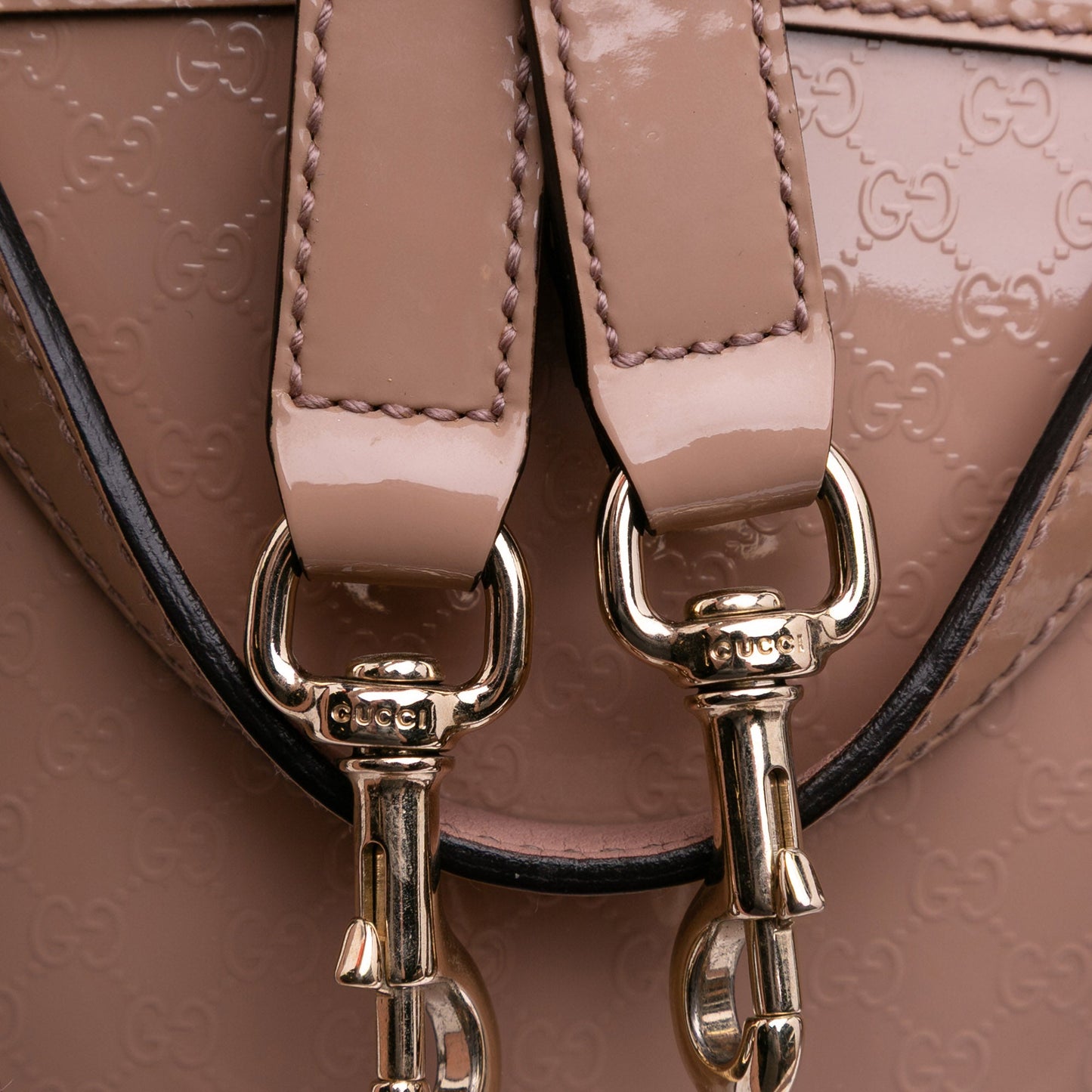 Gucci Large Microguccissima Patent Nice Dome Satchel