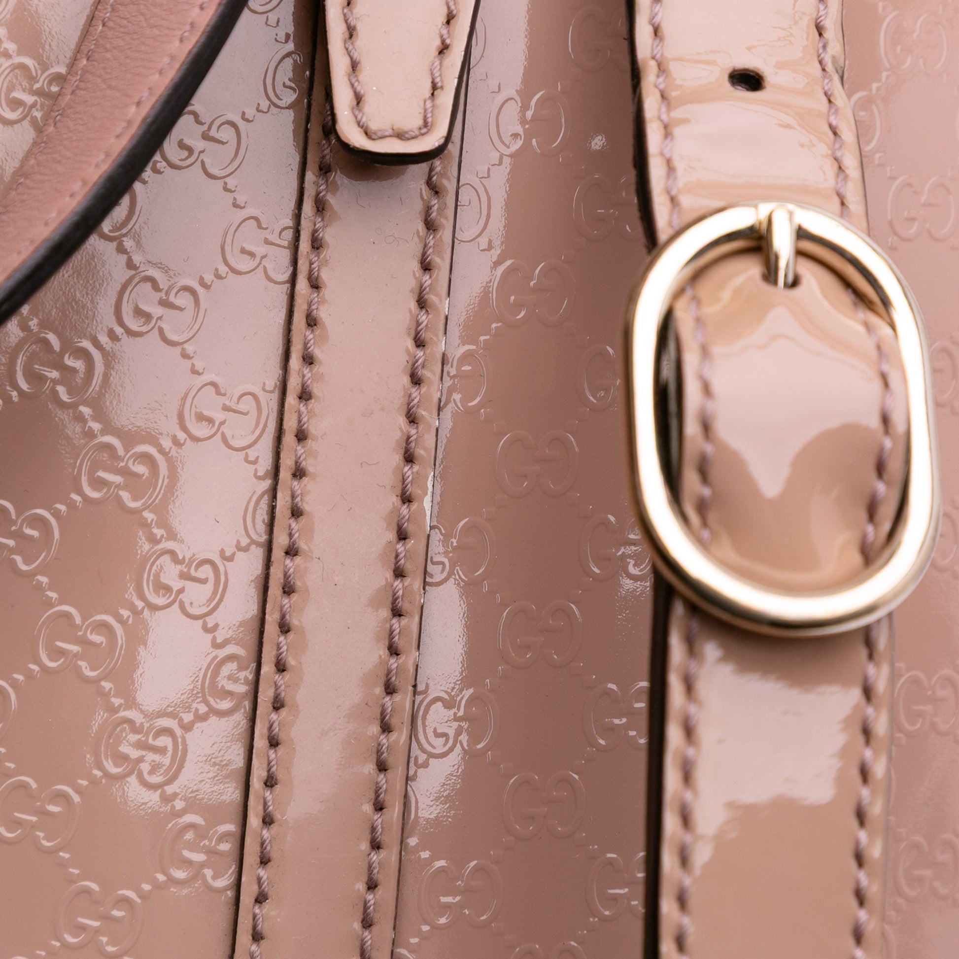 Gucci Large Microguccissima Patent Nice Dome Satchel