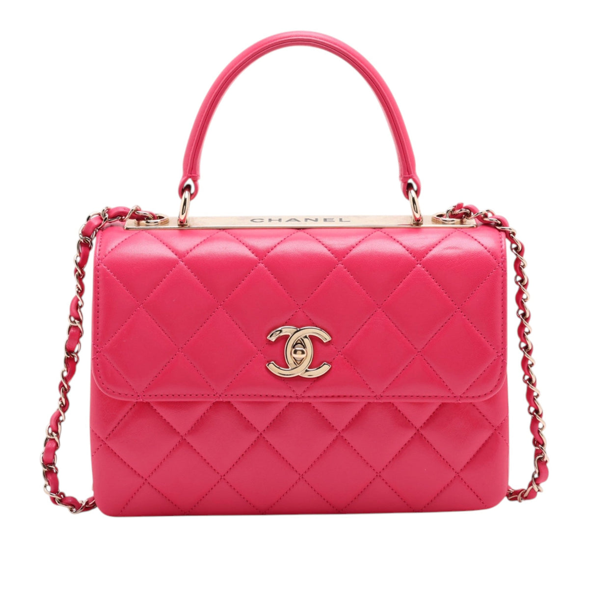 Chanel Small Quilted Lambskin Trendy CC Flap — Pink