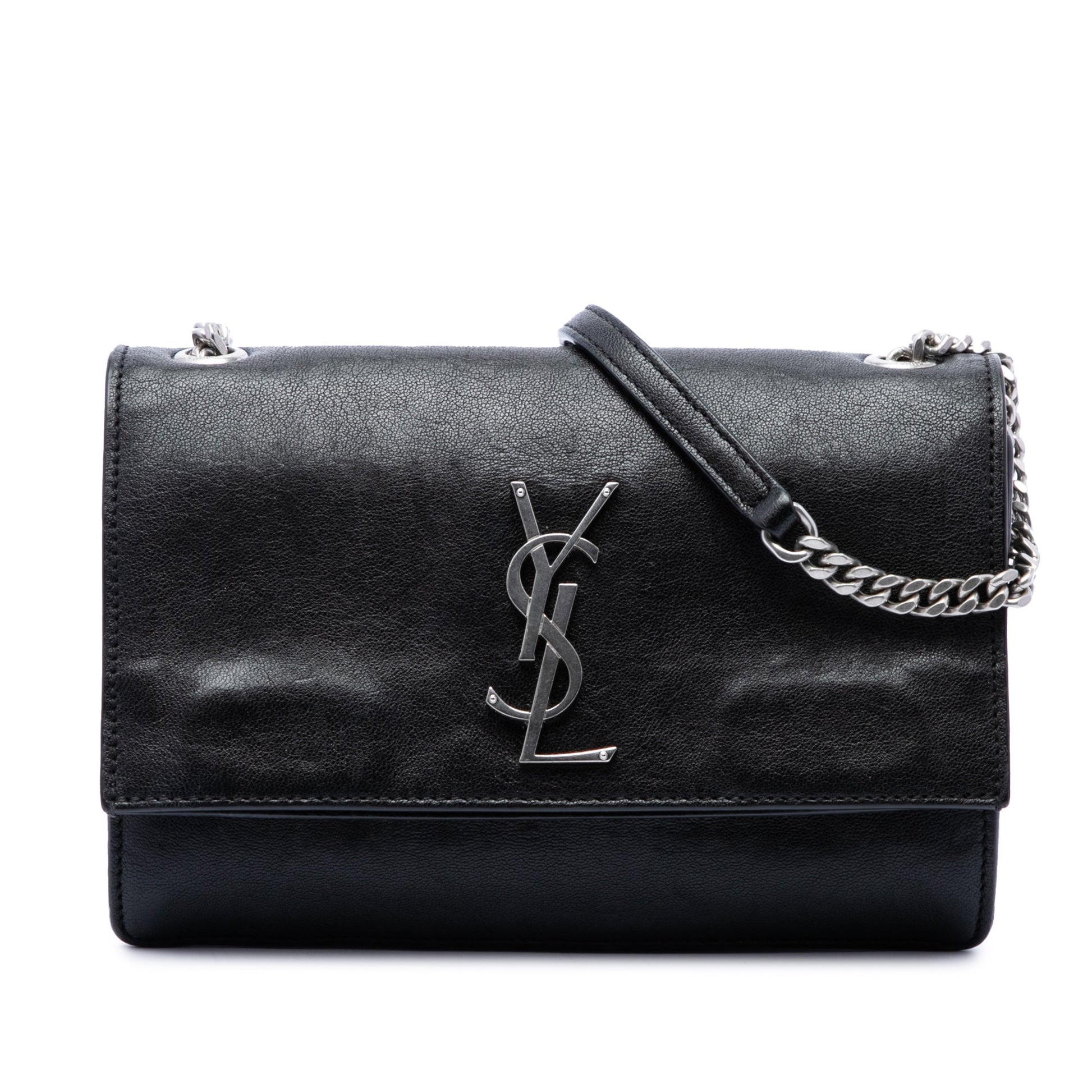 Saint Laurent Small Calfskin Monogram Sunset Crossbody