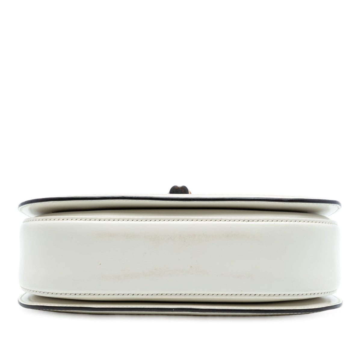 Gucci Calfskin Frame Print Bamboo Top Handle Bag